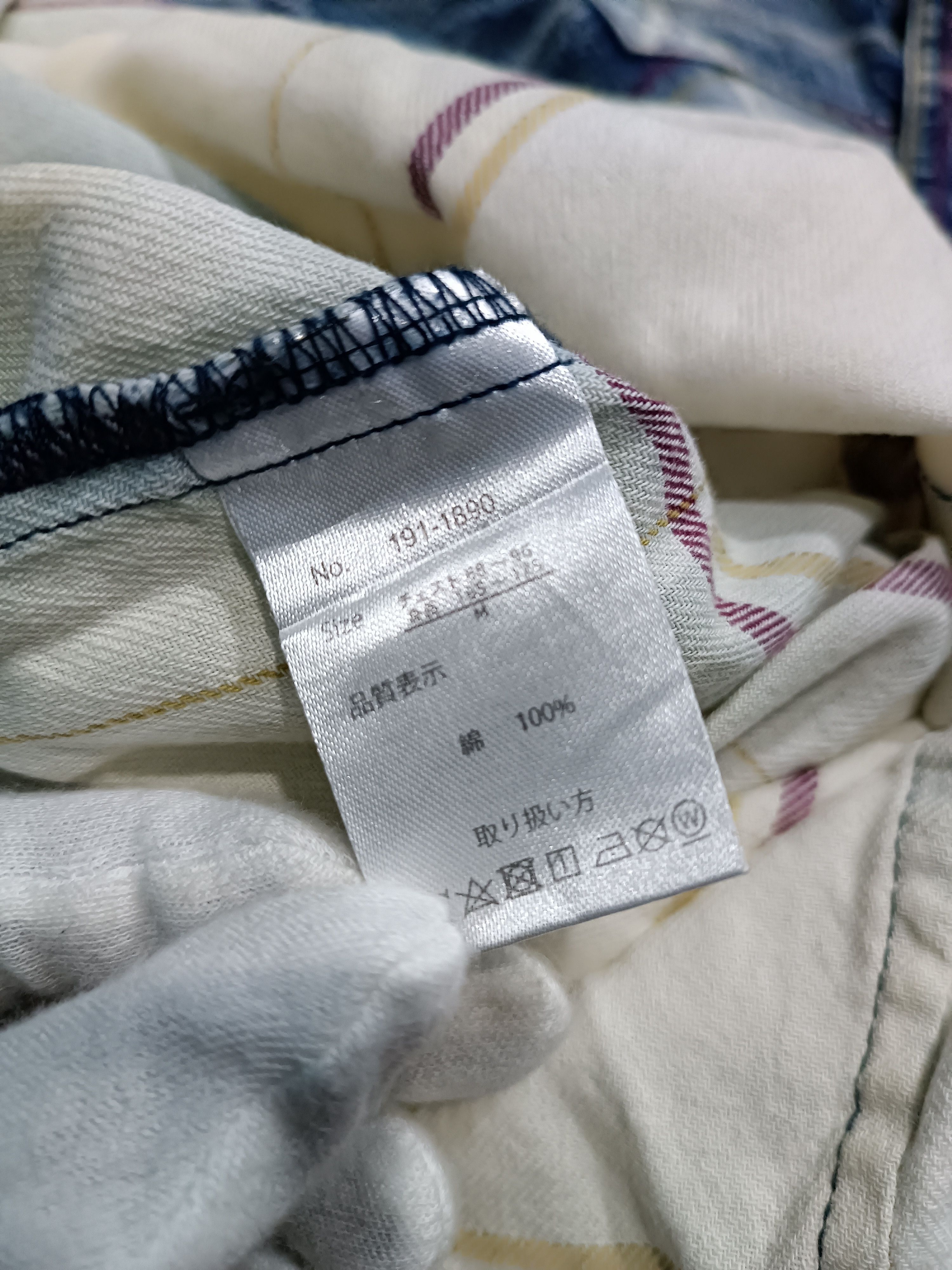 In The Attic × Japanese Brand In The Attic Indigo Dyed Gradient Check Long Sleeve Shirt Size US M / EU 48-50 / 2 - 9 Thumbnail