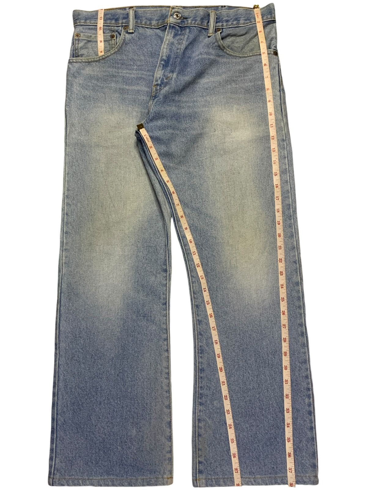 Levi's Vintage 90s Levis 517 Bootcut Blue Denim Style Jeans Size US 35 - 13 Thumbnail