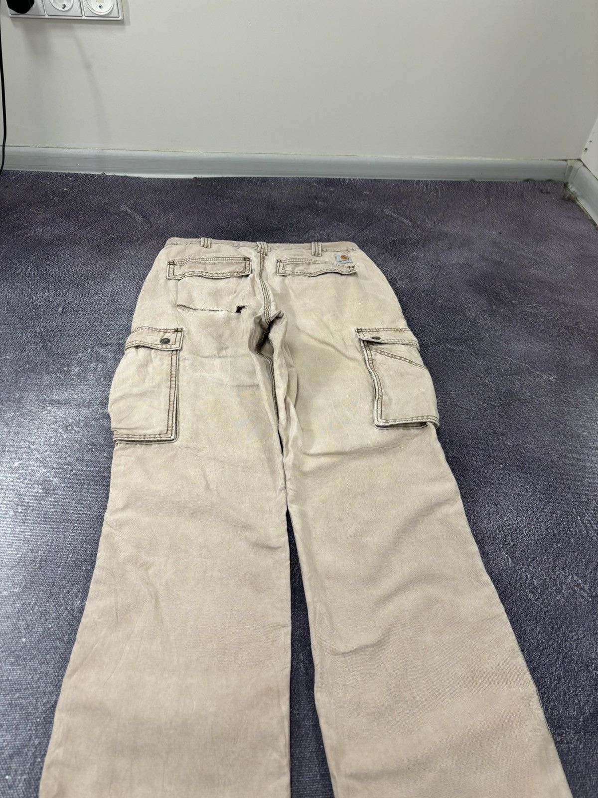 Carhartt Vintage Carhartt Y2K Faded USA Work Hype Cargo Pants Size US 32 / EU 48 - 5 Thumbnail