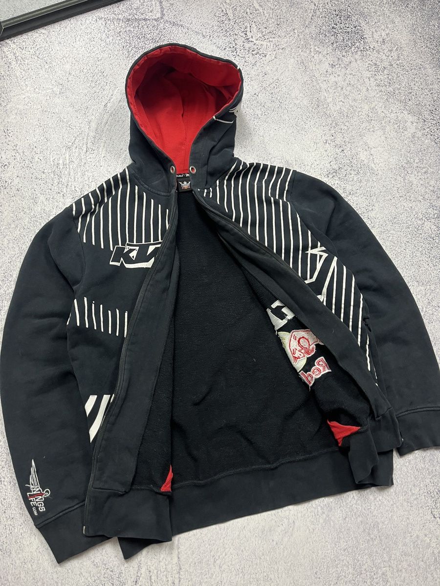 Red Bull Red Bull Kini Racing KTM Crazy Big Logo Zip Up Hoodie Y2k Size US L / EU 52-54 / 3 - 12 Thumbnail