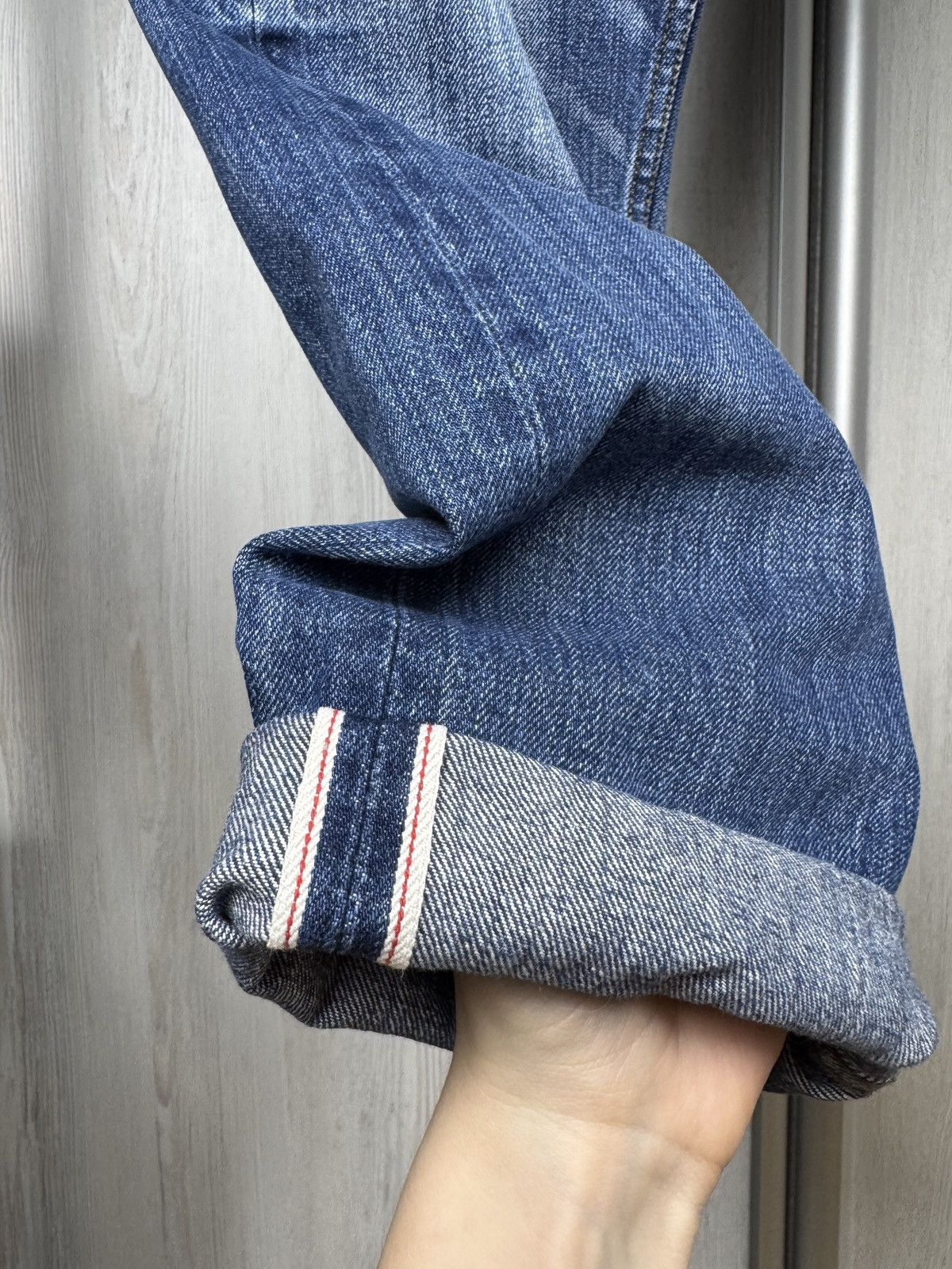 The Stronghold The Stronghold blue faded selvedge denim jeans Size US 36 / EU 52 - 6 Thumbnail