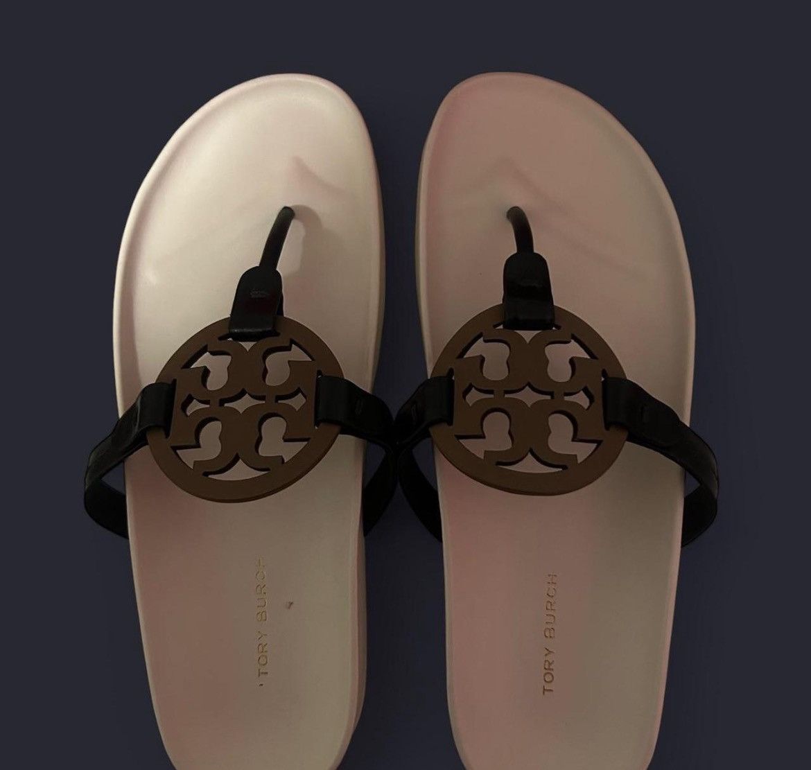 Tory Burch Perfect Black/ Almond Flour New Ivory TORY BURCH Size US 8.5 / IT 38.5 - 1 Thumbnail