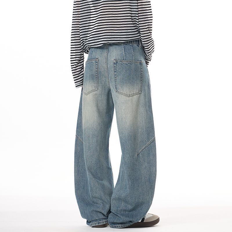 Vintage American high-street retro men's baggy cutaway jeans Size US 32 / EU 48 - 3 Thumbnail