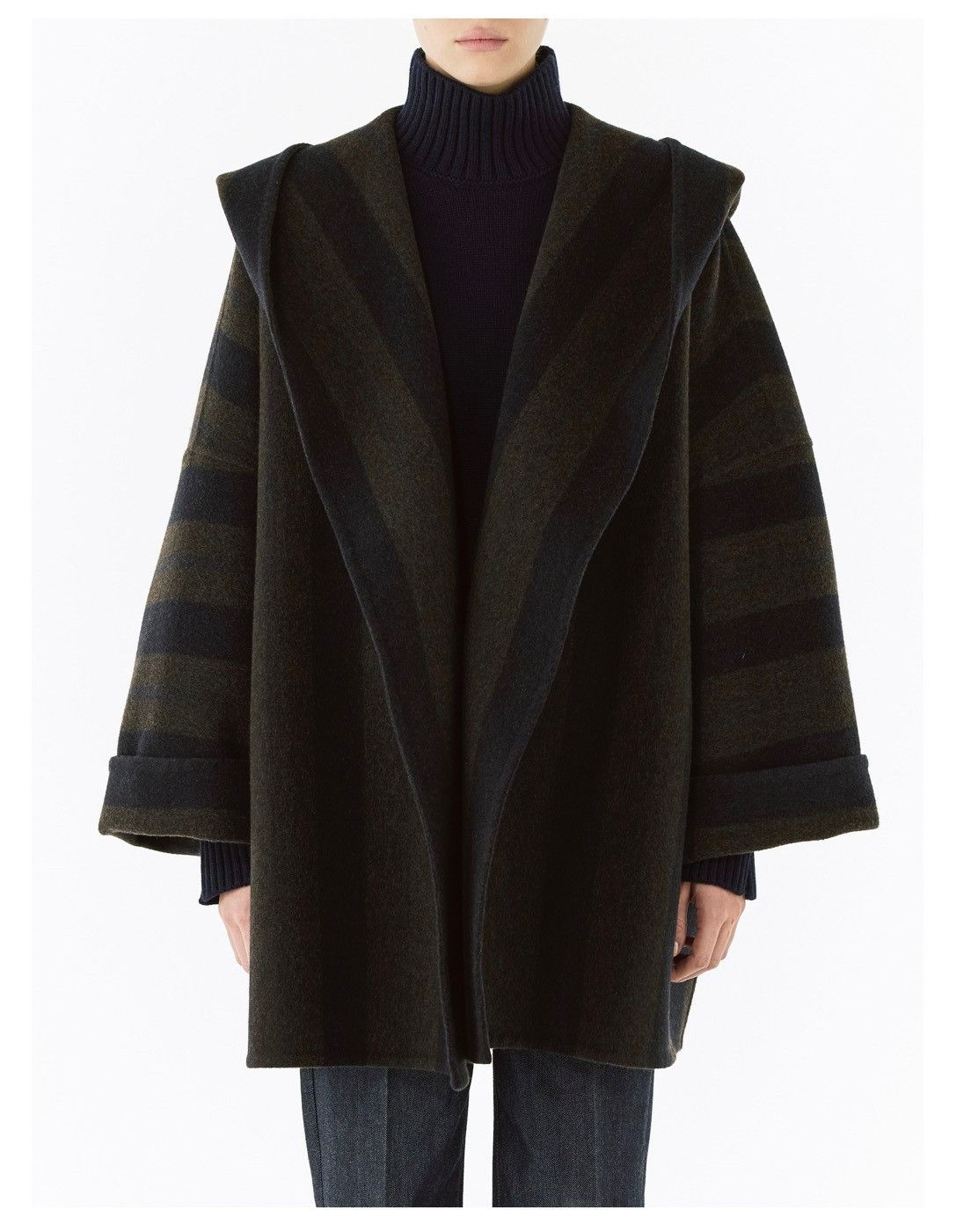 Loro Piana o1srvl11e1125 FAN2919 Blanket Coat in Blue/Green Size L / US 10 / IT 46 - 8 Thumbnail