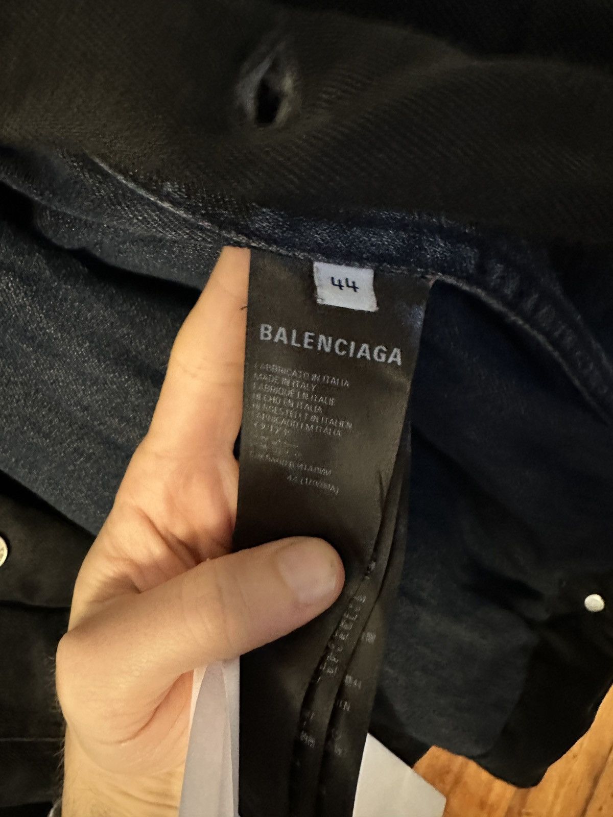 Balenciaga Padded denim jacket Size US S / EU 44-46 / 1 - 4 Thumbnail