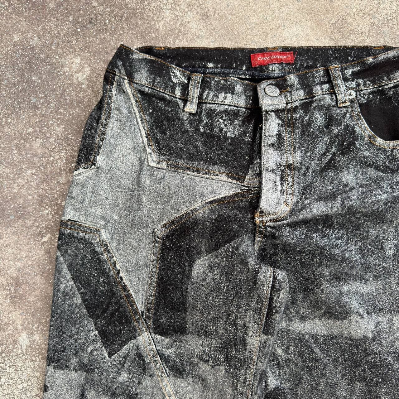 Hysteric Glamour Amazing Vintage Washed/Faded Flared Jeans Size 25" / US 0 / IT 36 - 3 Thumbnail