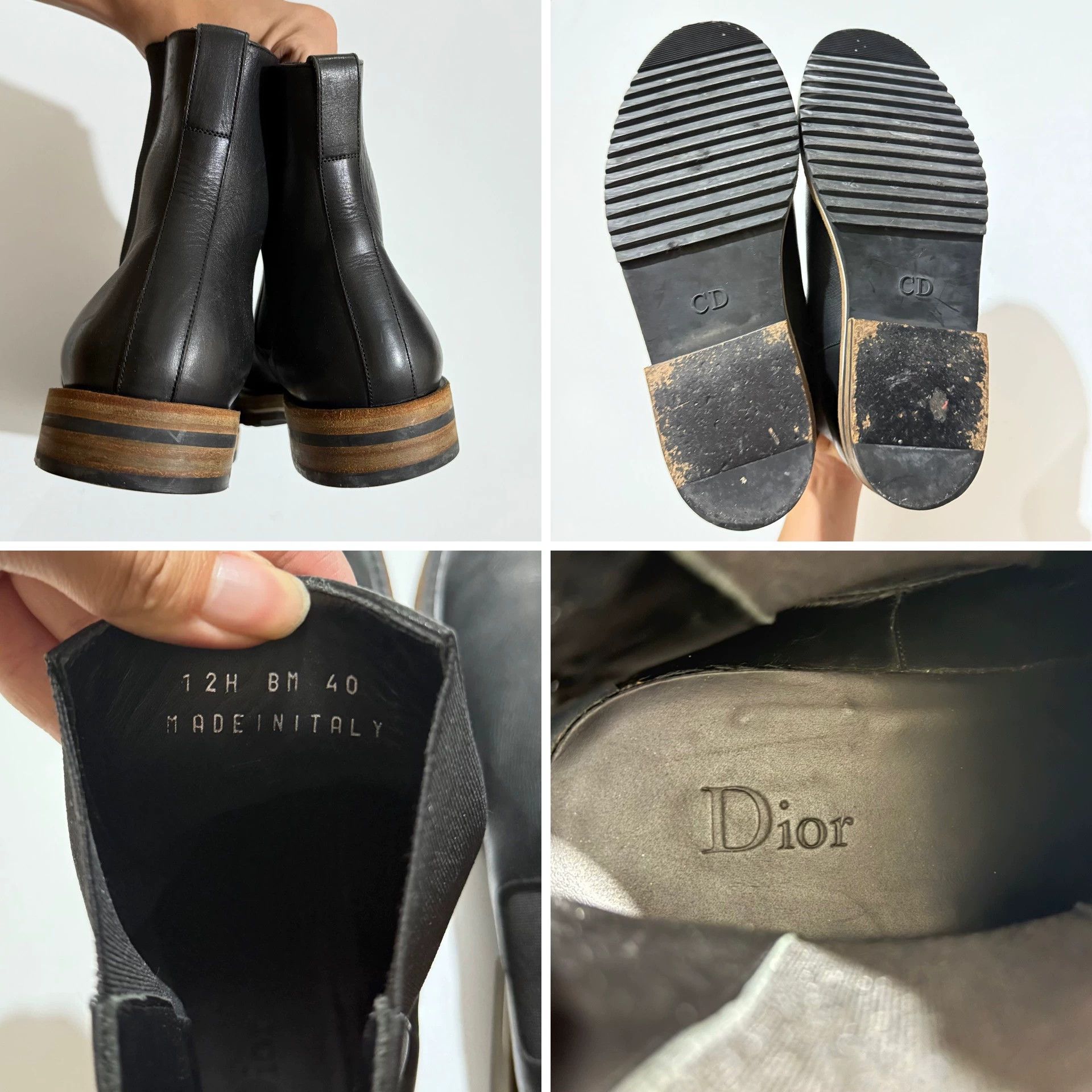 Dior Dior Grain Calfskin Chelsea Boots FW12 KVA Size US 7 / EU 40 - 8 Thumbnail