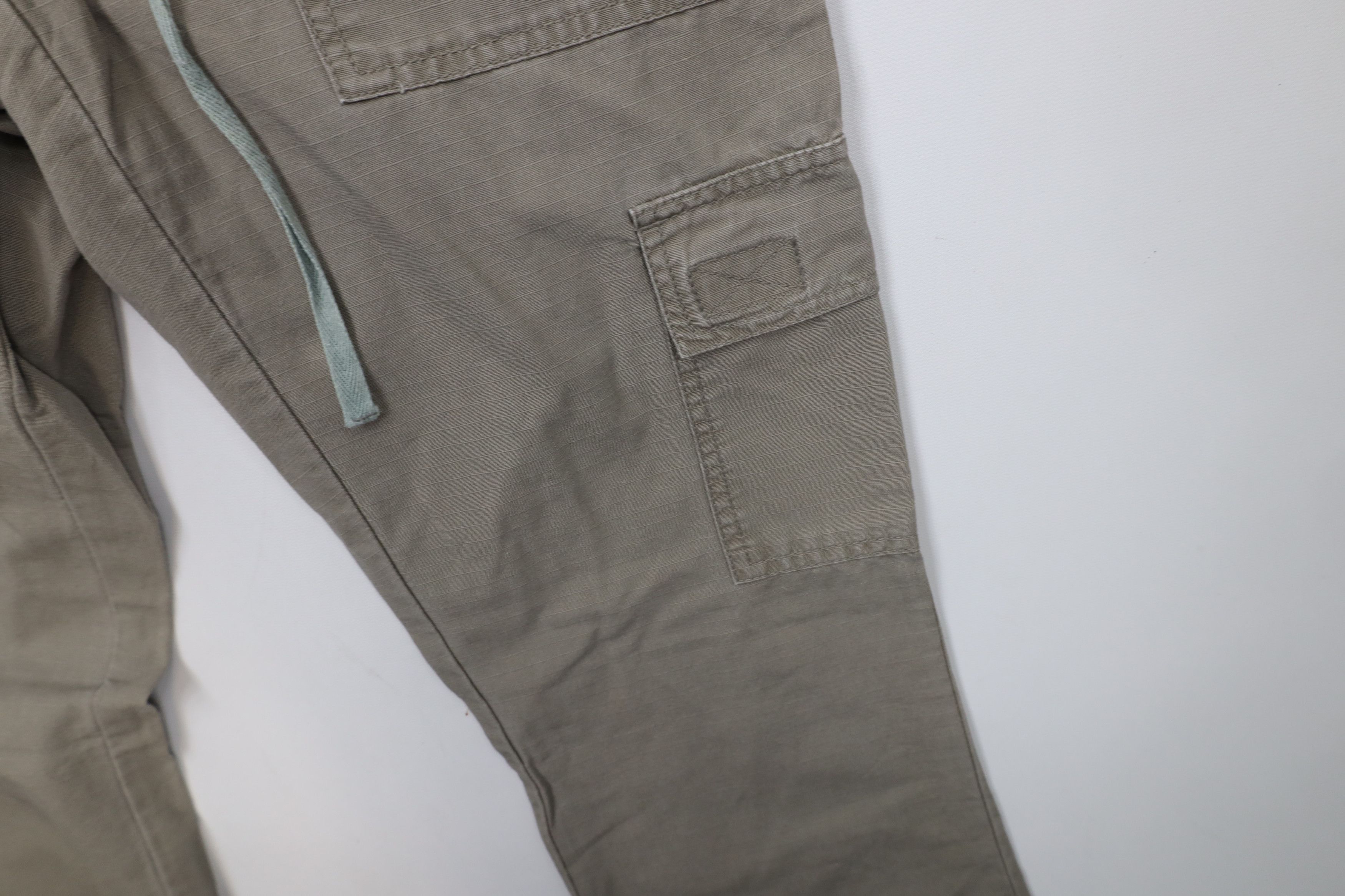 Vintage Vintage 90s Y2K Babydoll Ripstop Wide Leg Flared Cargo Pants Size 26" / US 2 / IT 38 - 6 Thumbnail