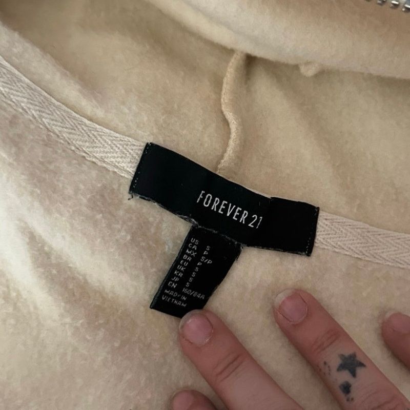 Forever 21 forever 21 full zip long yellow hoodie jacket Size S / US 4 / IT 40 - 4 Thumbnail