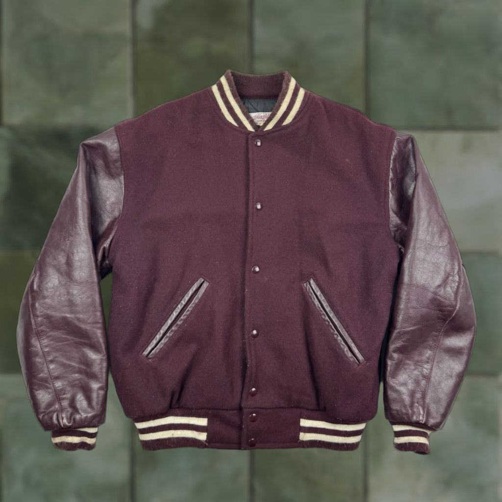 Vintage VINTAGE Big Bills Sport Shop Varsity Jacket Adult Large Red Wool 80s Classic Mens Size US L / EU 52-54 / 3 - 1 Thumbnail