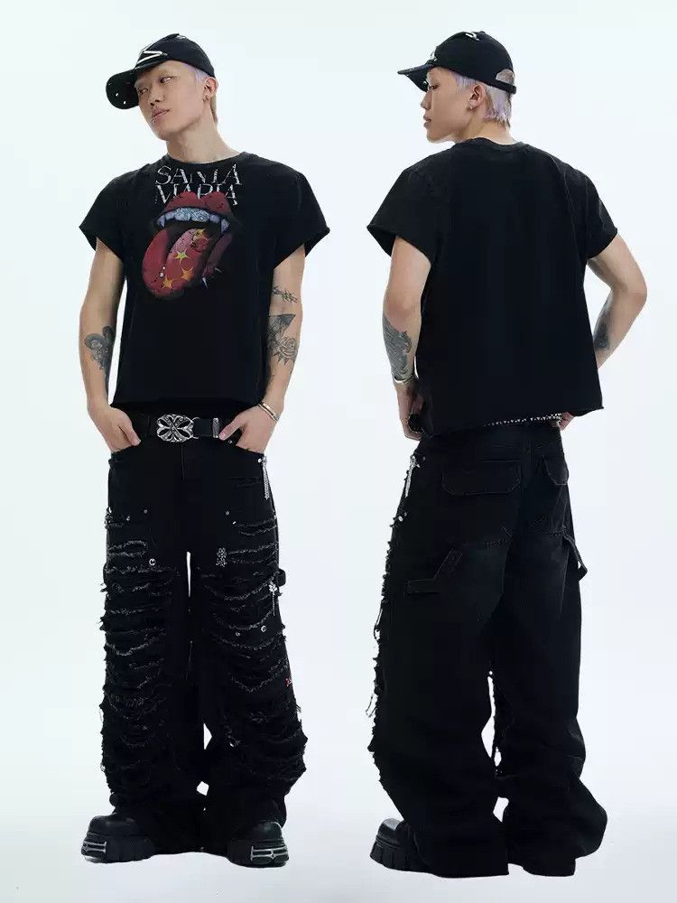 Japanese Brand Destruction Jeans Size US 32 / EU 48 - 5 Thumbnail