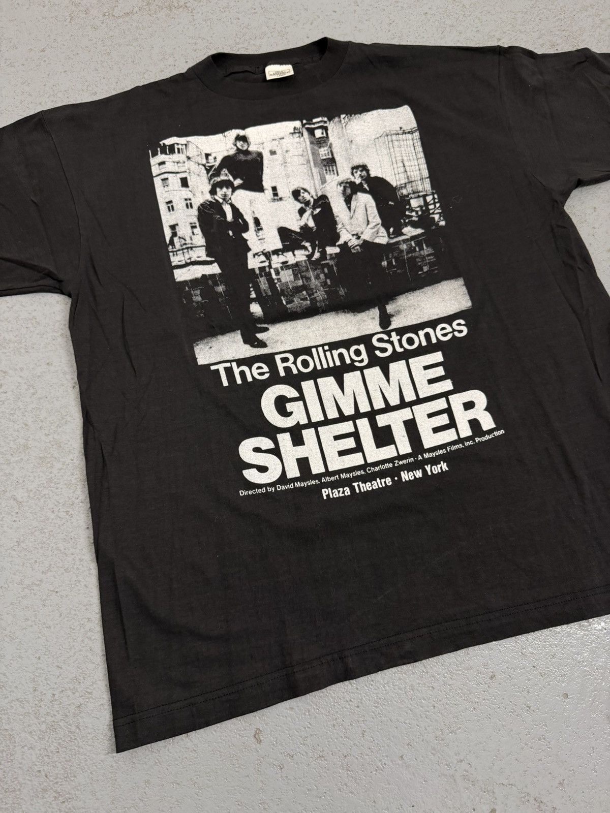 Band Tees Vintage 80s Rolling Stones Gimme Shelter Rare Dead Stock Size US L / EU 52-54 / 3 - 2 Thumbnail