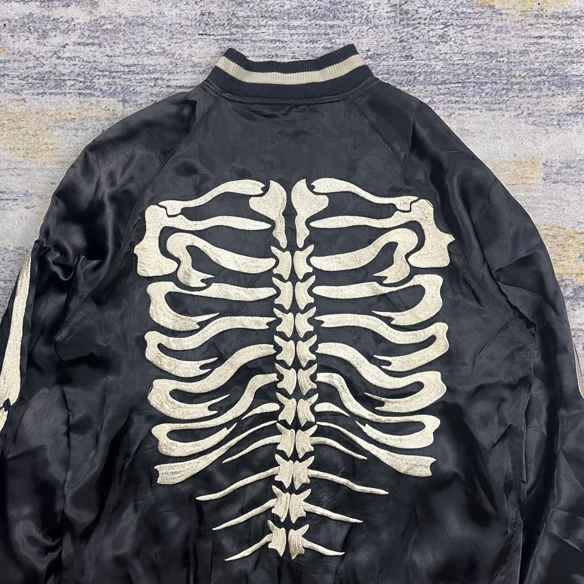 Kapital Back street crawler skeleton rayon souvenir sukajan jacket Size US M / EU 48-50 / 2 - 8 Thumbnail