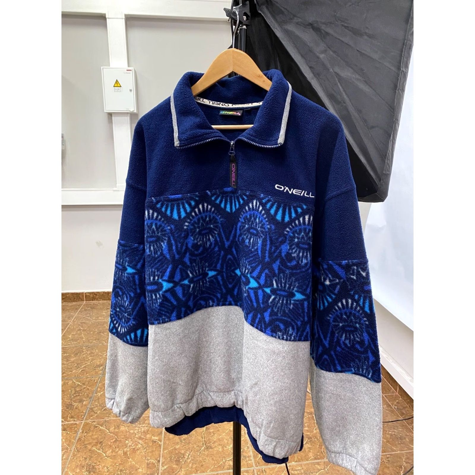 O'Neill VINTAGE O'Neill Fleece 1/4 Zip Men XL Blue 90s 1/4 Zip Fleece Size US XL / EU 56 / 4 - 2 Thumbnail