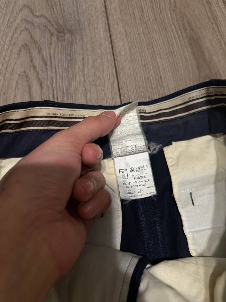 Max Mara S Max Mara pants Size 8 Blue Cotton Size 27" / US 4 / IT 40 - 4 Thumbnail