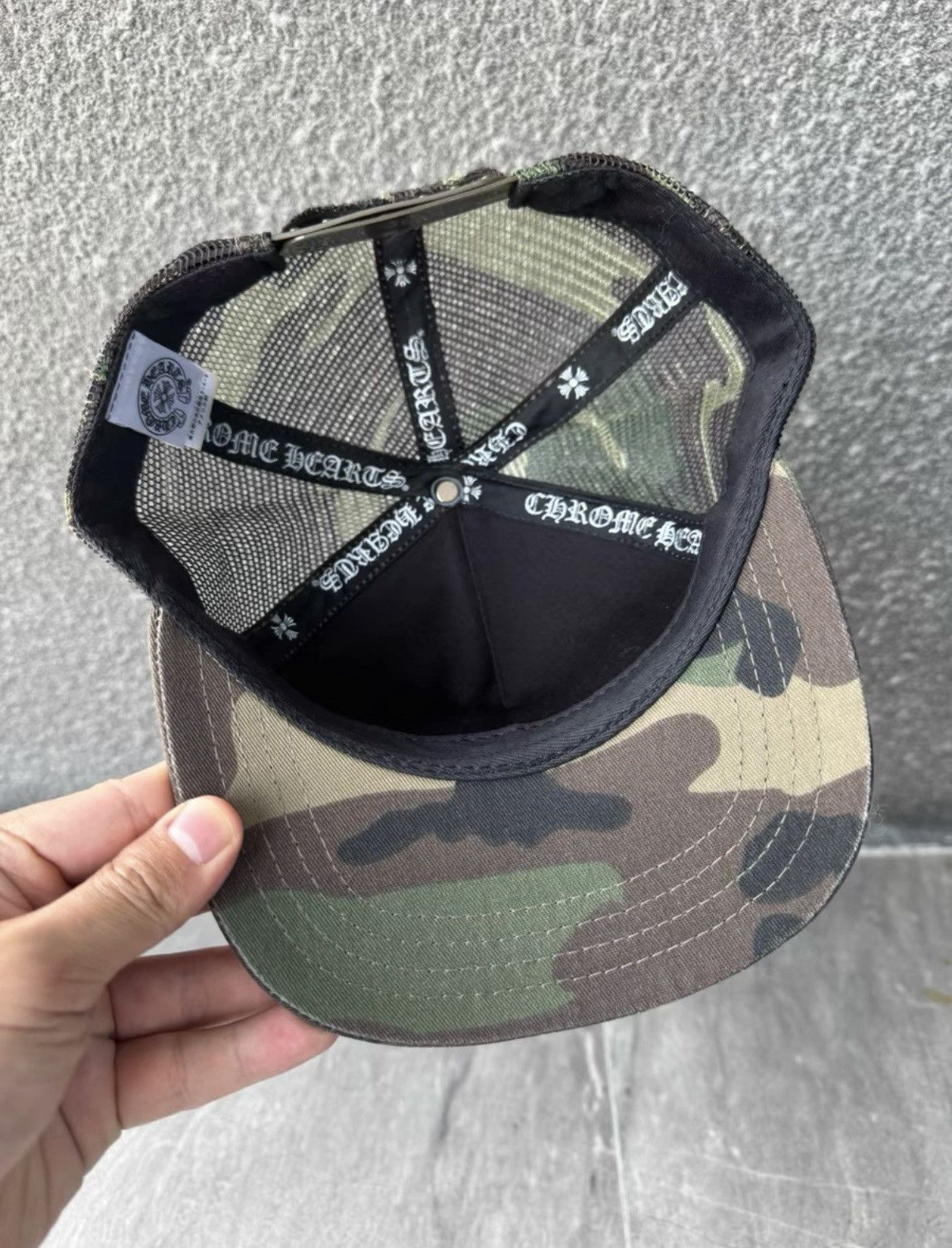 Chrome Hearts Chrome Hearts Sanskrit Embroidered Camouflage Baseball Cap Size ONE SIZE - 7 Thumbnail