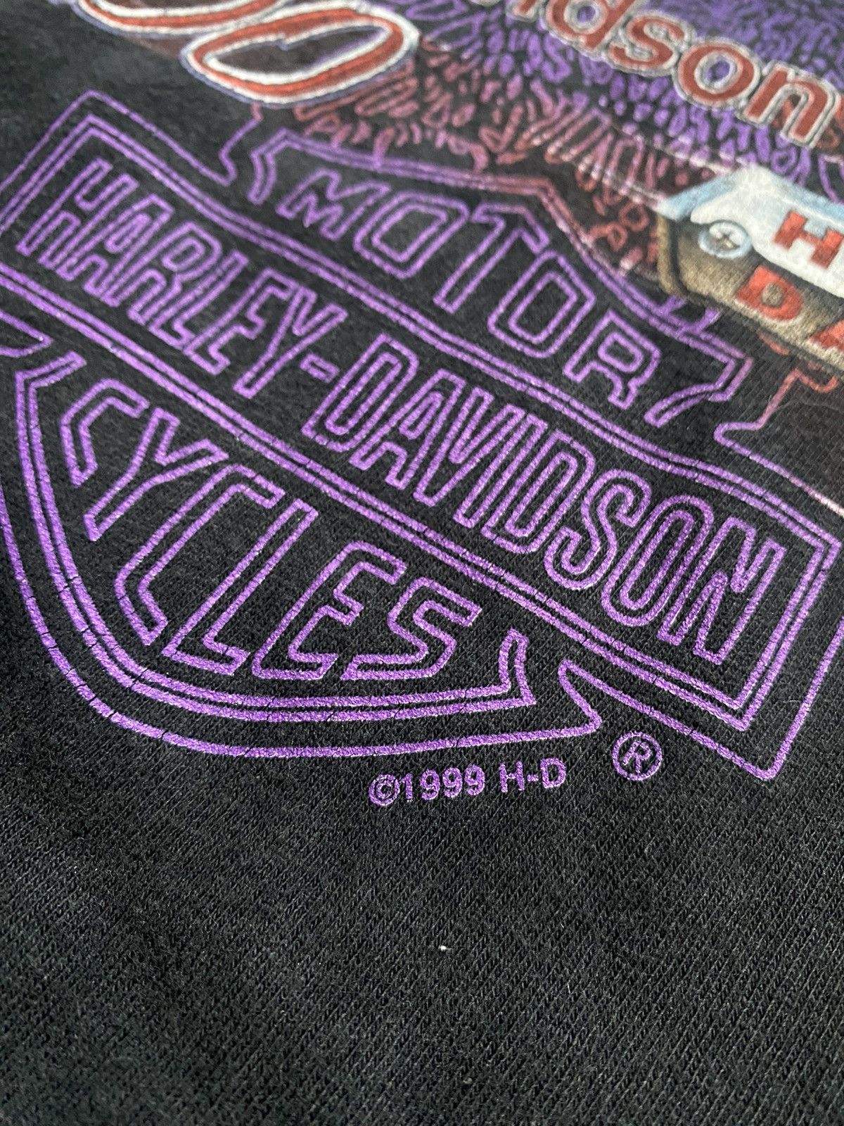 Harley Davidson Vintage Looney Tunes Harley Davidson 90's T- Shirt Size US XL / EU 56 / 4 - 3 Thumbnail