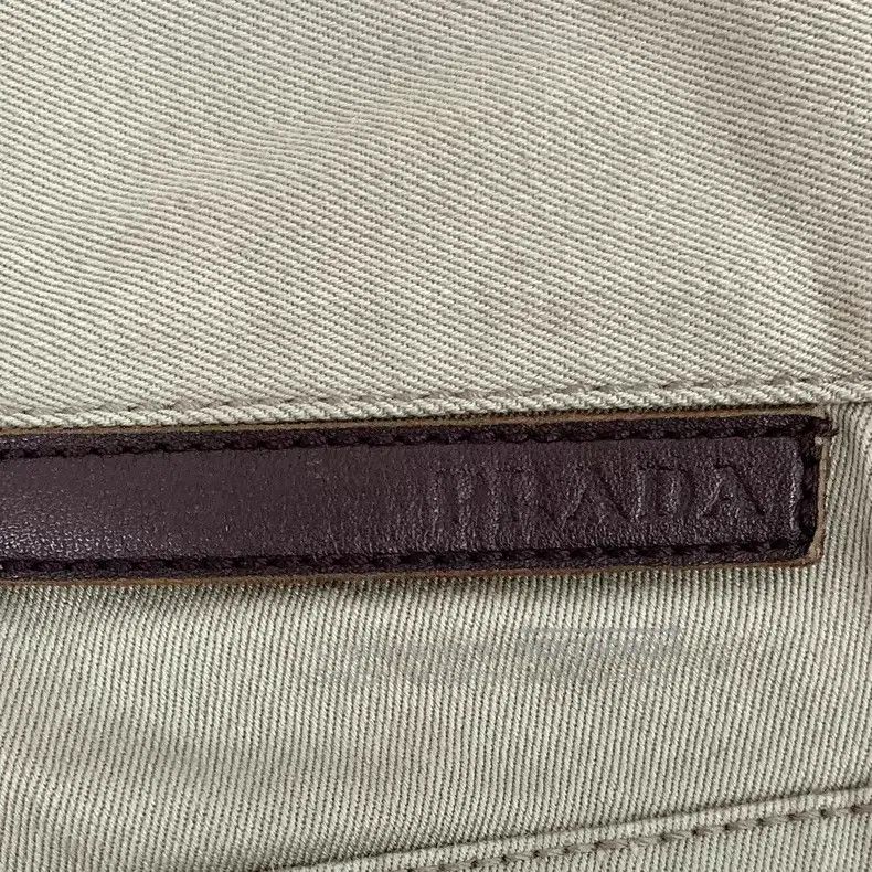 Prada Prada Khaki logo letter embroidery cotton casual trousers Size US 32 / EU 48 - 6 Thumbnail