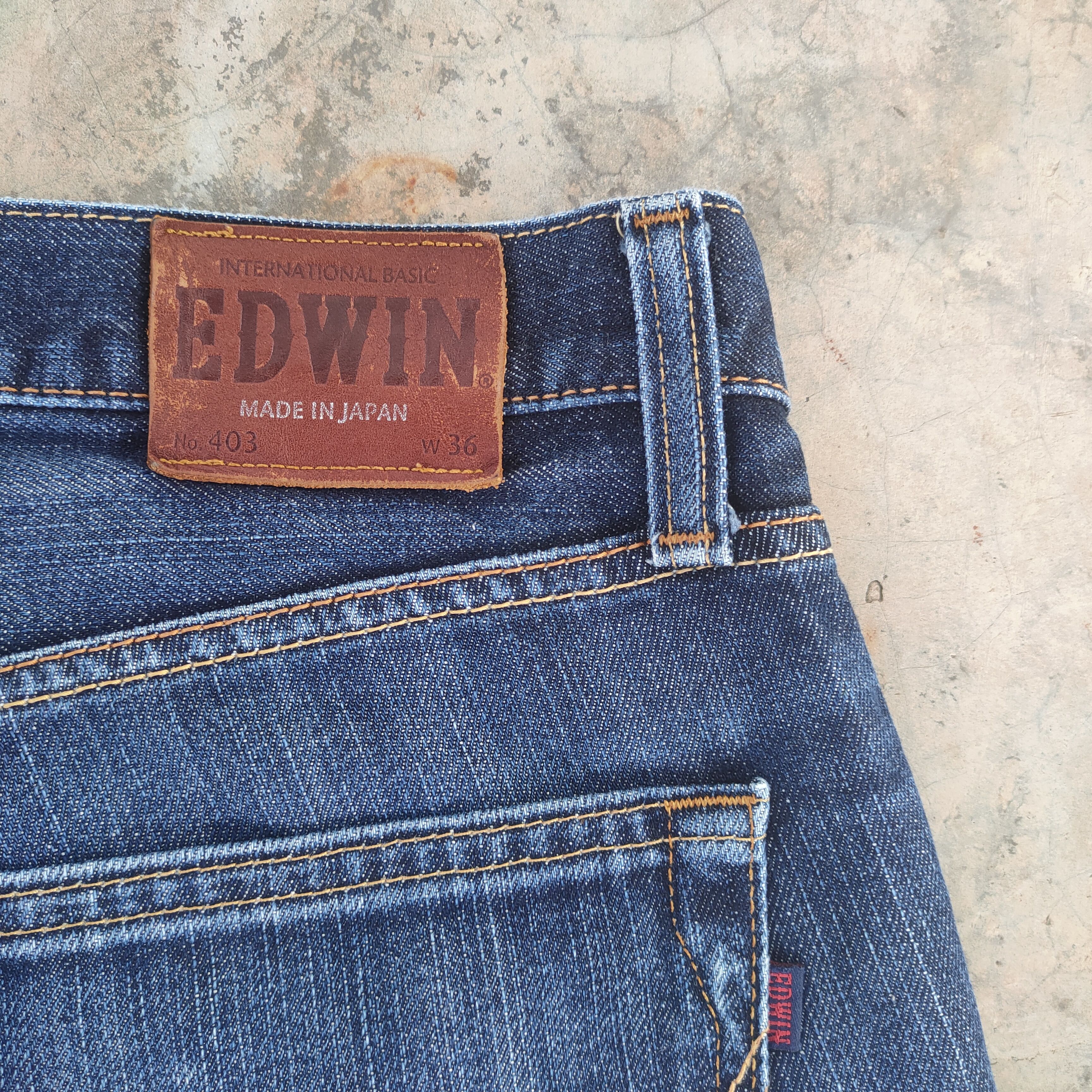 Edwin W38 VINTAGE EDWIN FADED DISTRESSED JEAN DENIM PANTS Size US 38 / EU 54 - 10 Thumbnail