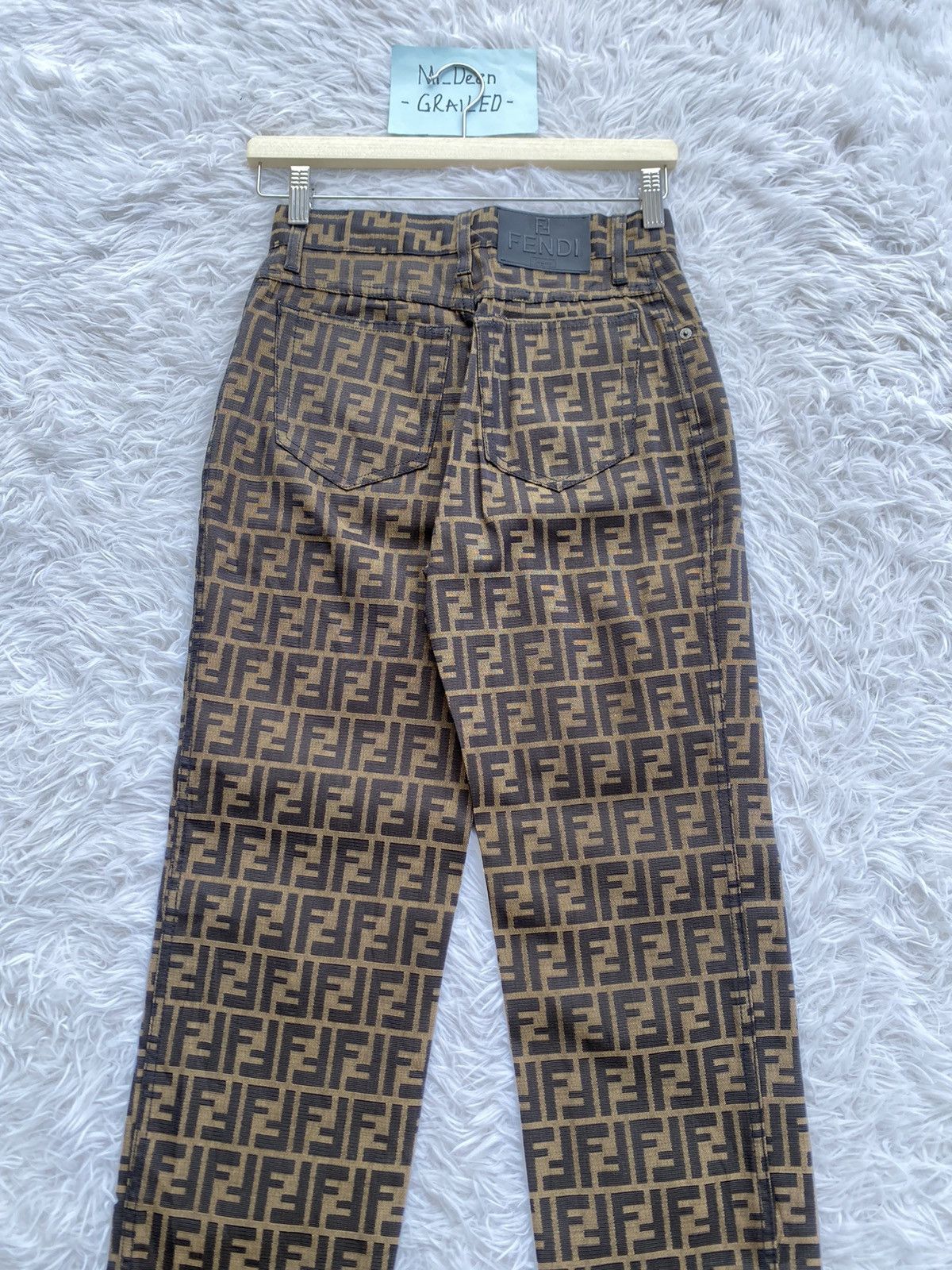 Fendi Vintage Fendi Zucca Monogram Pants FF Logo Size US 26 / EU 42 - 24 Thumbnail
