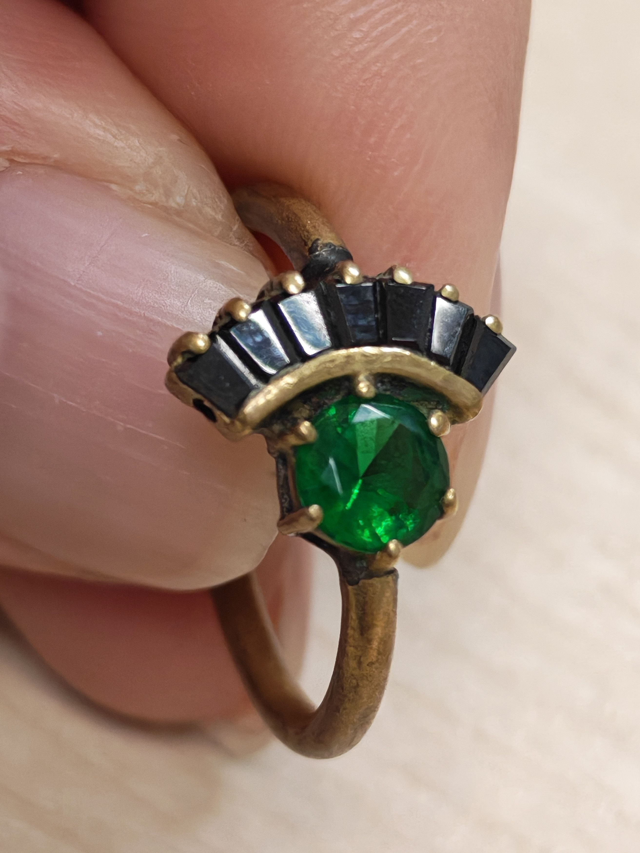 Vintage Vintage Iosselliani ring silver gold plated 19mm size Size ONE SIZE - 4 Thumbnail