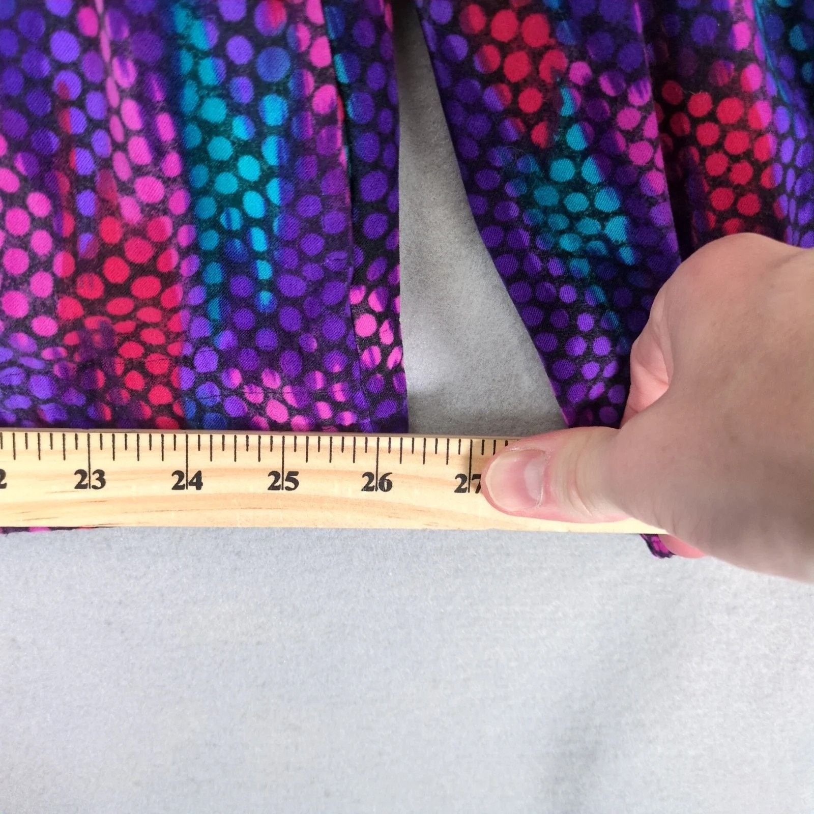 Vintage Leslie Fay Haberdashery Multi Dots Full-Zip 90s Jacket Sz 14 Size XL / US 12-14 / IT 48-50 - 8 Thumbnail