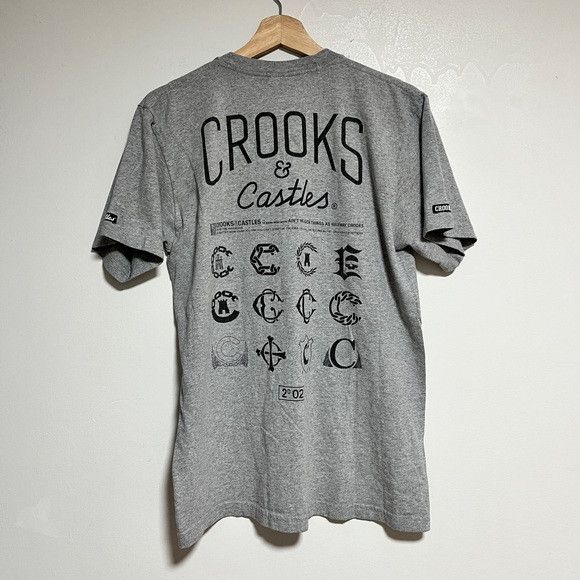 Crooks & Castles Crooks & Castles Graphic Tee - Medium - Gray Size US M / EU 48-50 / 2 - 5 Thumbnail