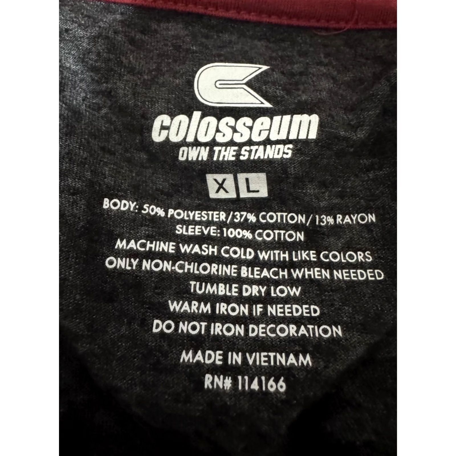 Vintage Colosseum Arkansas Razorbacks Long Sleeve Raglan Shirt XL Gray Crew Neck Graphic Print Men Size US XL / EU 56 / 4 - 3 Thumbnail