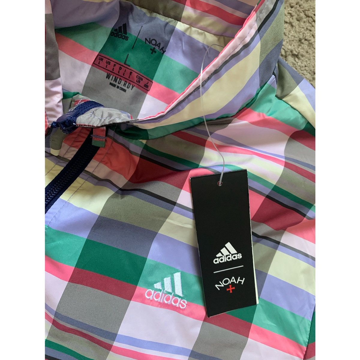 Adidas × Noah NOAH X ADIDAS LOGO PLAID TECH TRACK JACKET Size US L / EU 52-54 / 3 - 19 Thumbnail