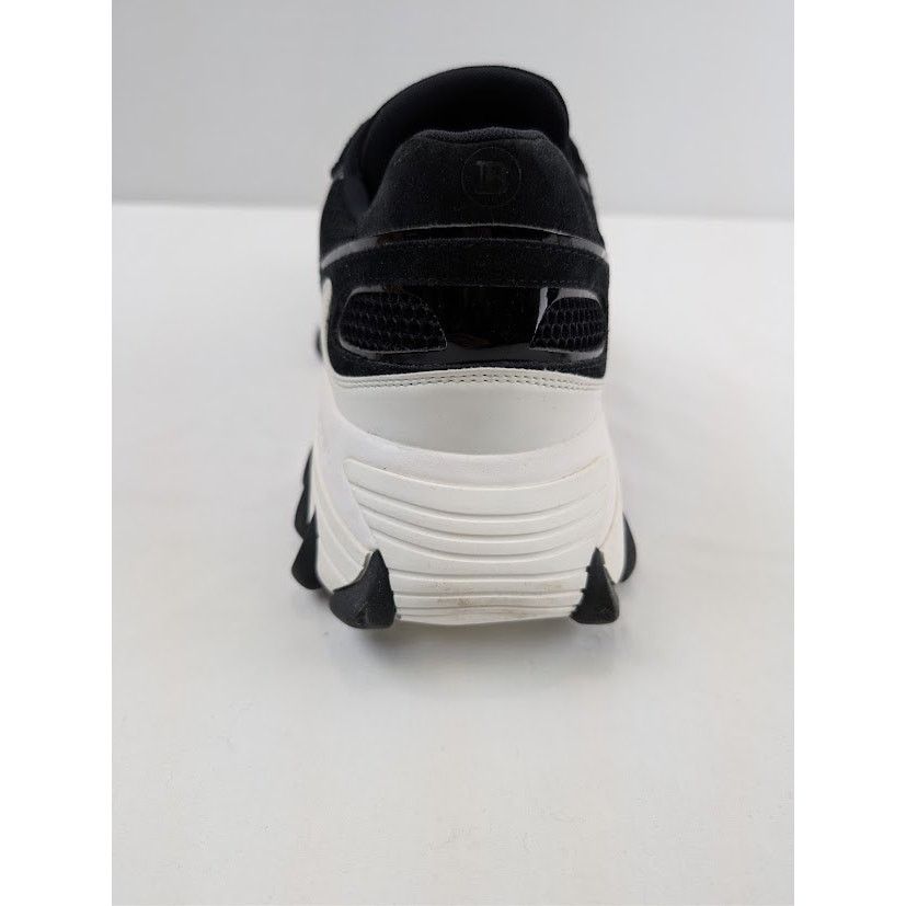 Balmain o1rshd1 Men's B-East Low-Top Sneakers in Black/White Size US 12 / EU 45 - 12 Thumbnail