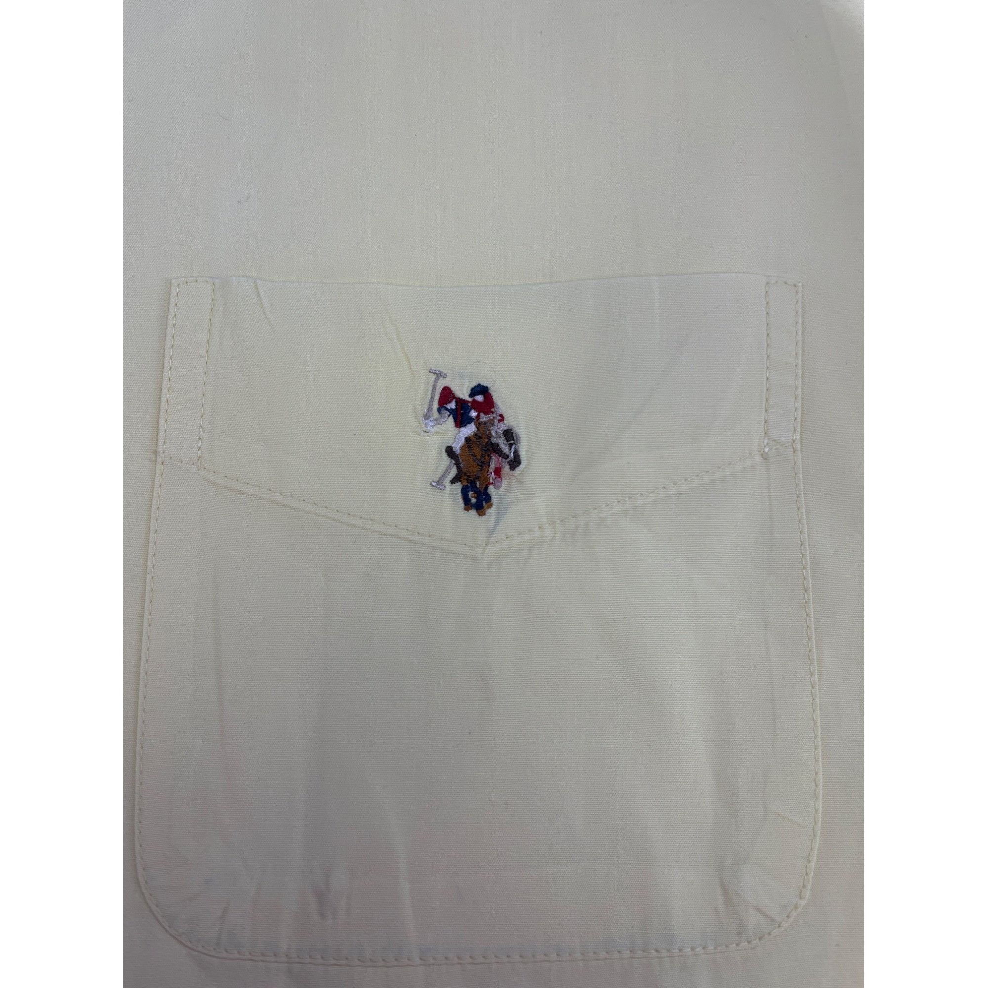 U.S. Polo Assn. US Polo Assn Mens yellow Short Sleeve Button Up Shirt size L Size US L / EU 52-54 / 3 - 4 Thumbnail