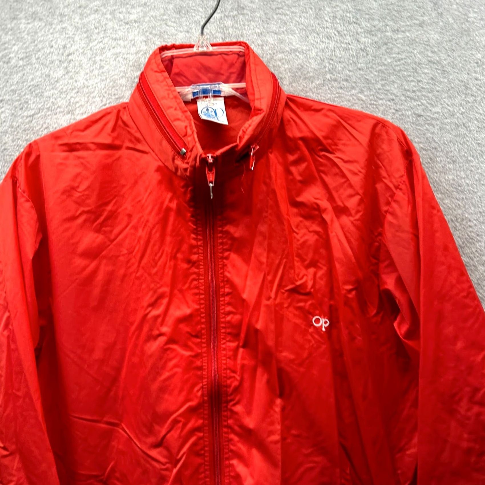 Ocean Pacific Vintage Ocean Pacific Jacket Mens Windbreaker M Red Logo Full Zip OP Windbreaker Mens Size US M / EU 48-50 / 2 - 2 Thumbnail