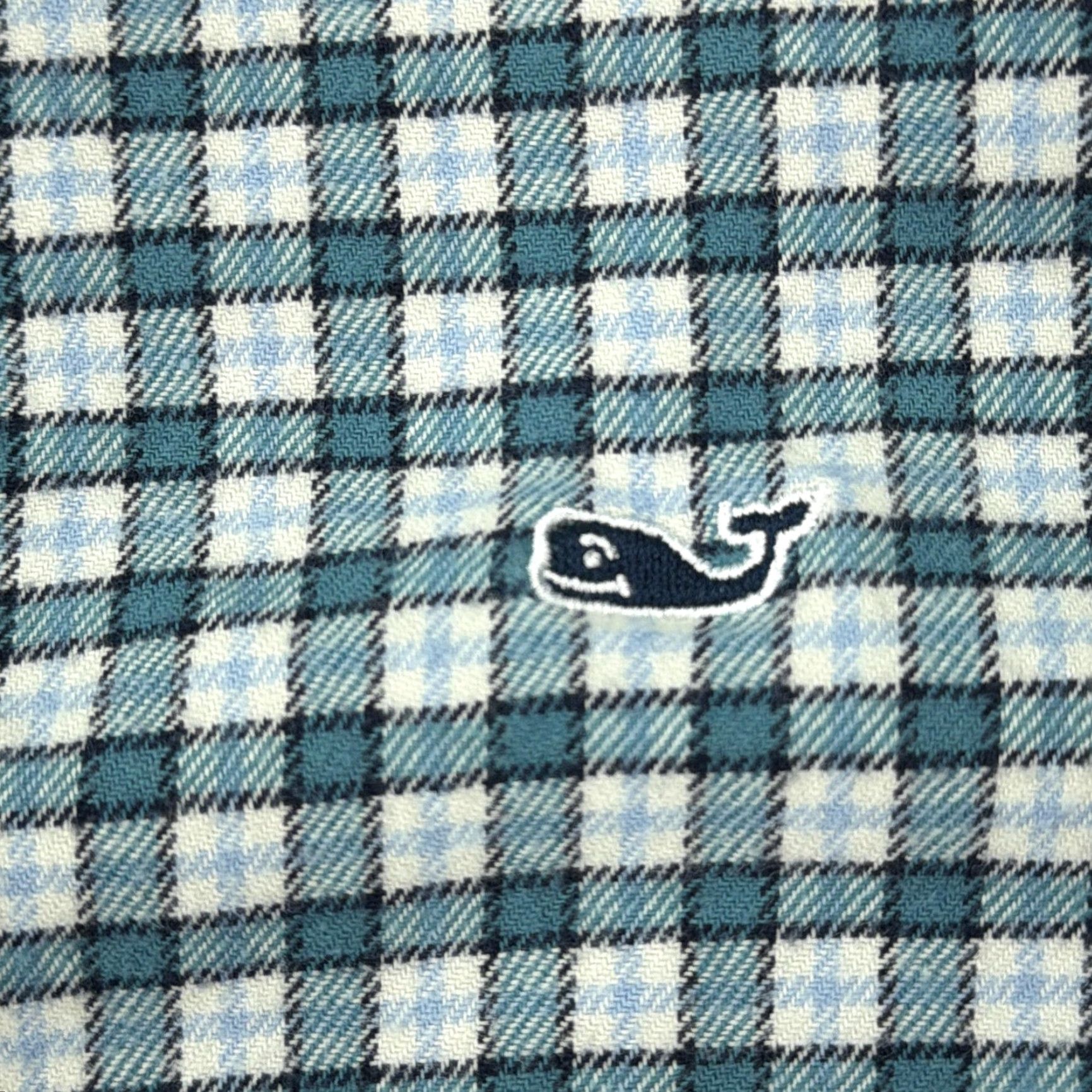 Vineyard Vines Vineyard Vines Shirt Mens Large Green Plaid Flannel Whale Logo Button Down Size US L / EU 52-54 / 3 - 2 Thumbnail