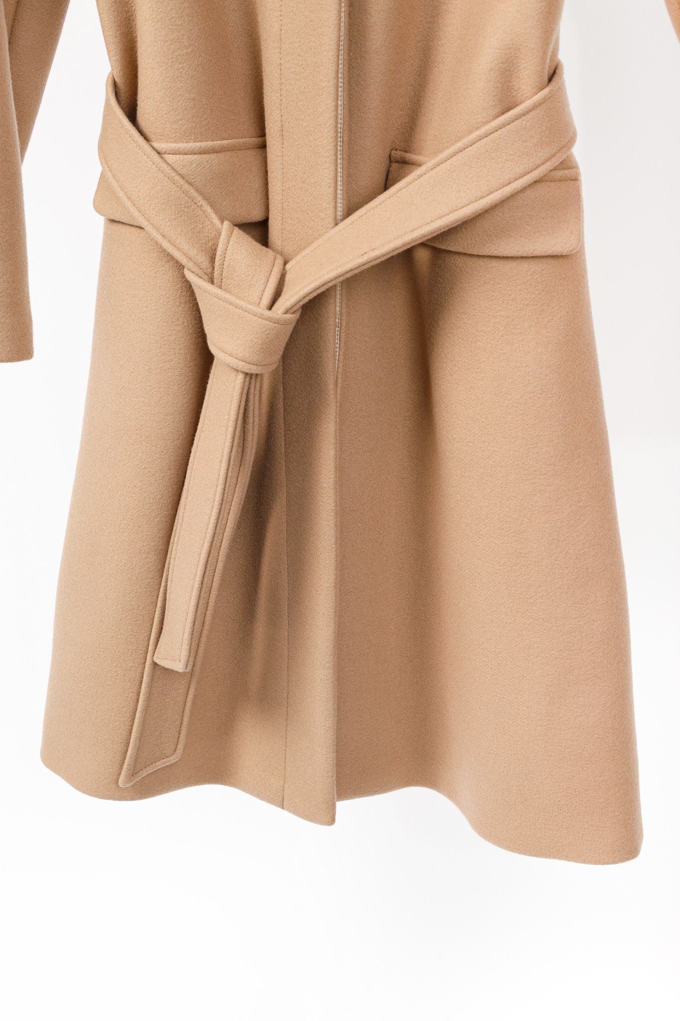 Brooks Brothers Brooks Brothers Tan Wool-Blend Belted Coat Size XS / US 0-2 / IT 36-38 - 7 Thumbnail