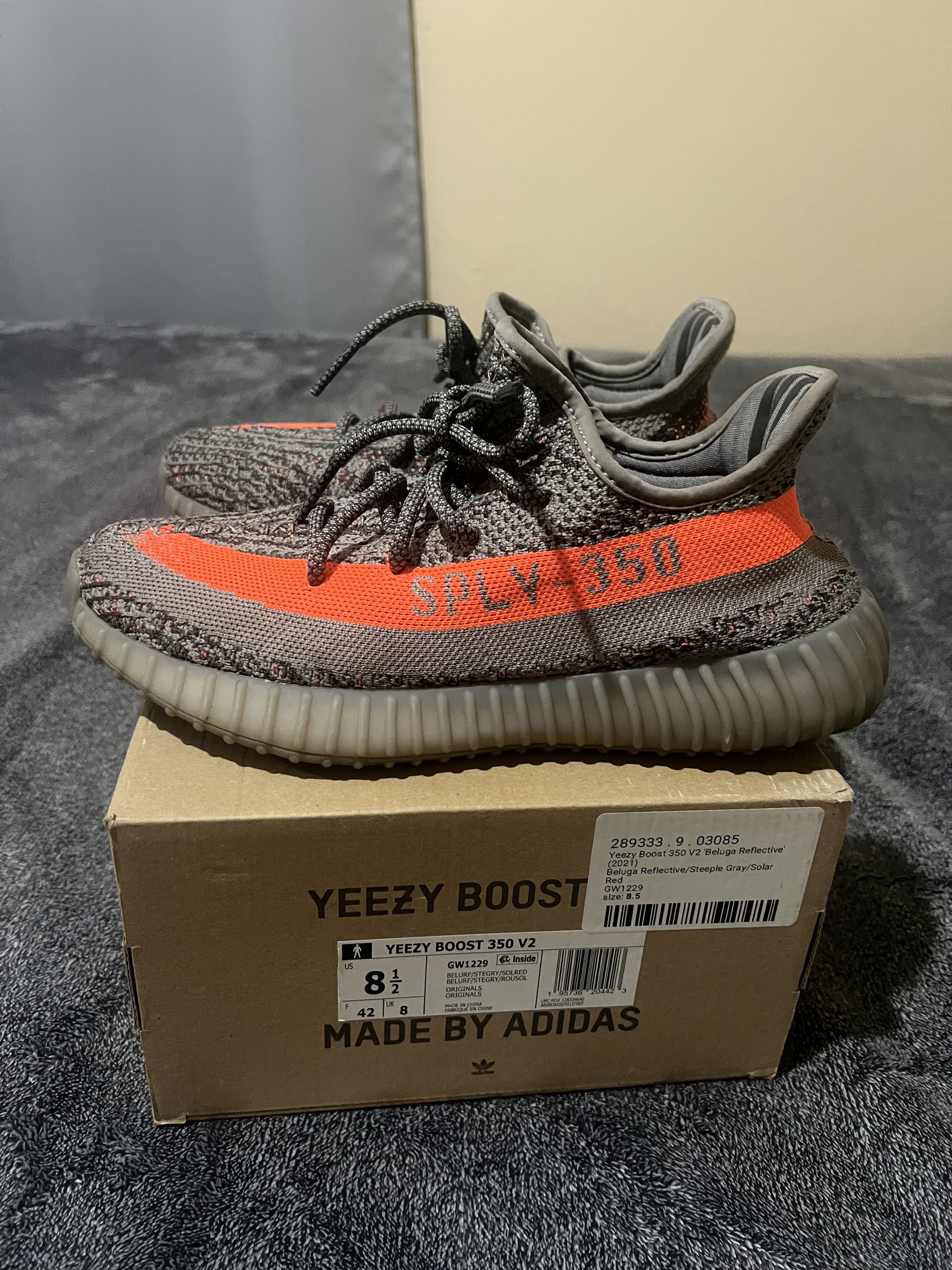 Adidas MENS Yeezy Boost 350 V2 Beluga Reflective Size US 8.5 / EU 41-42 - 1 Thumbnail