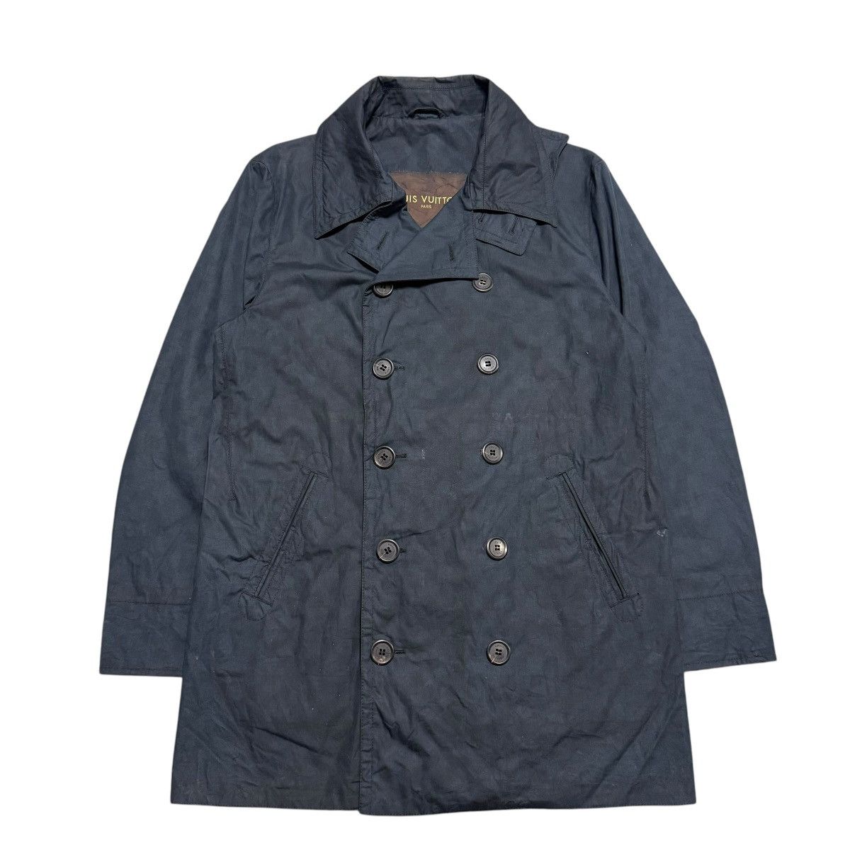 Louis Vuitton Louis Vuitton Monogram Double Breasted Wax Coat Size US M / EU 48-50 / 2 - 2 Thumbnail