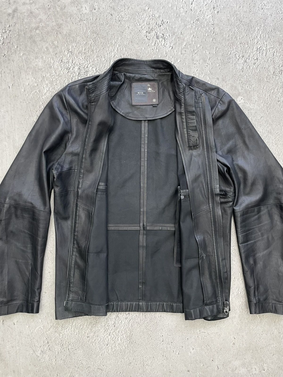 G-Star Rare slim 14thaddiction hype leather jacket 90s hype Size US XL / EU 56 / 4 - 7 Thumbnail