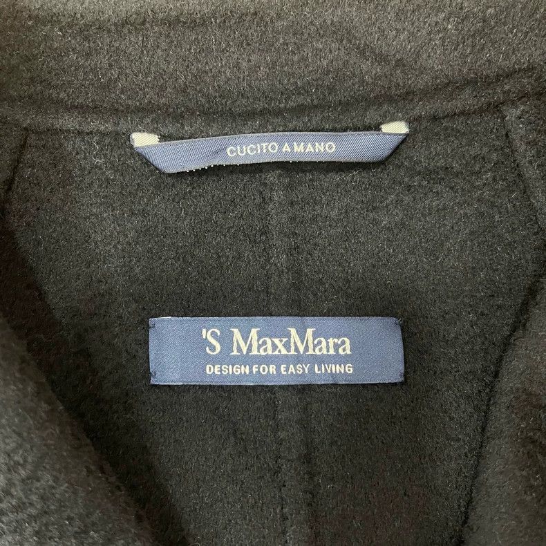 Max Mara Max Mara Black double-breasted cashmere caban coat Size S / US 4 / IT 40 - 3 Thumbnail