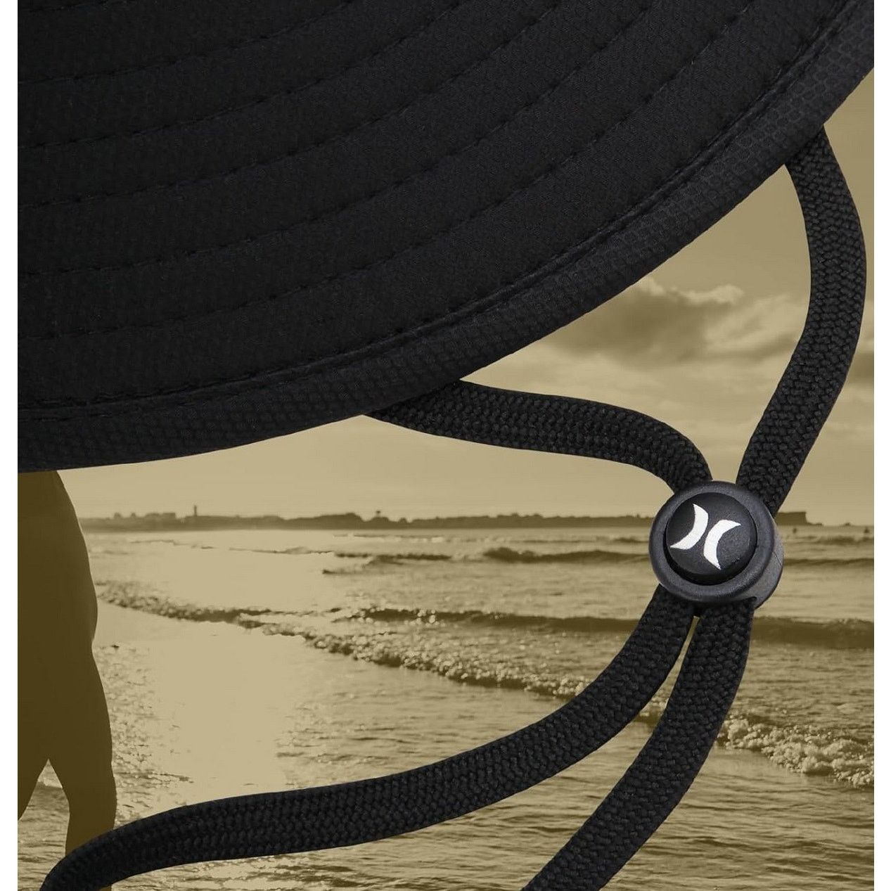 Hurley Hurley Men's 1999 Boonie Bucket Hat in S/M Black Size ONE SIZE - 4 Thumbnail