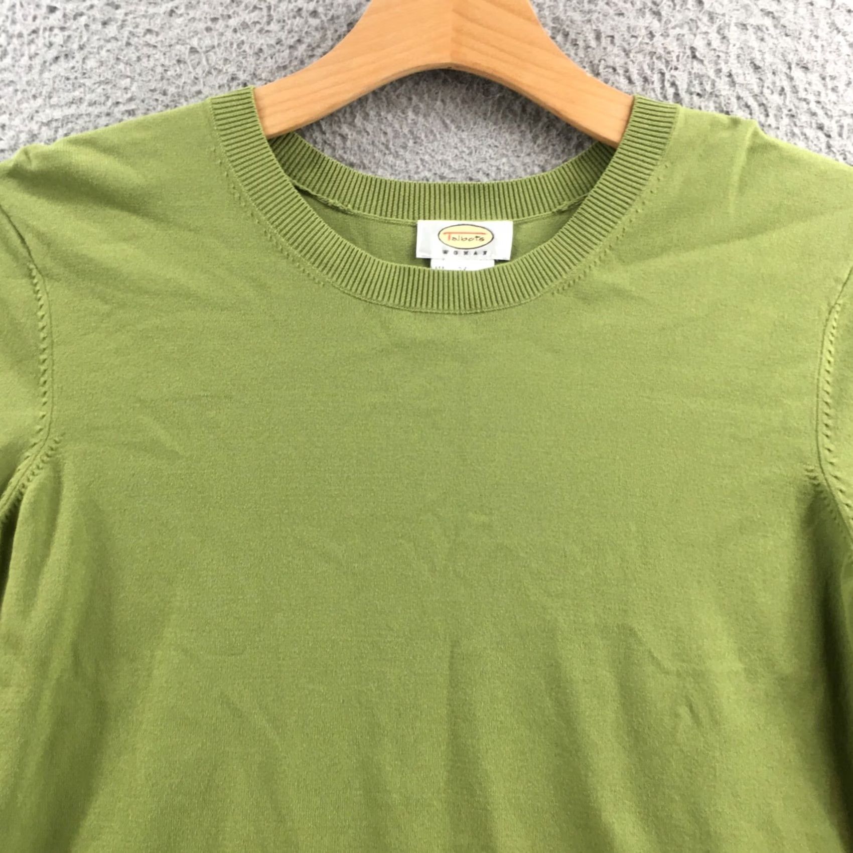 Talbots Talbots Short Sleeve Tee Shirt Womens 2X Solid Green Crew Neck Pullover Casual Size XXL / US 16-18 / IT 52-54 - 2 Thumbnail