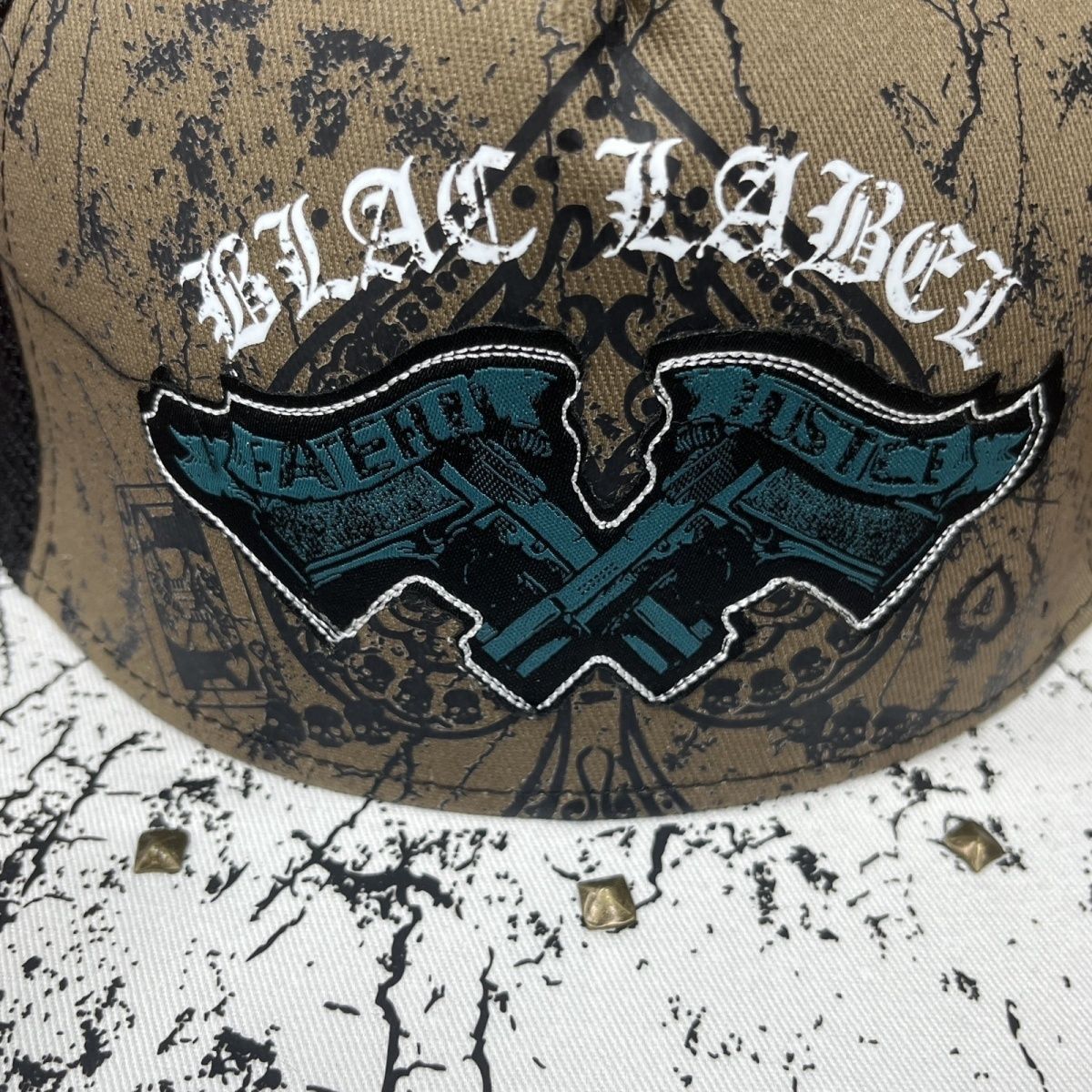 Black Label Black label grunge style trucker hat Size ONE SIZE - 2 Thumbnail