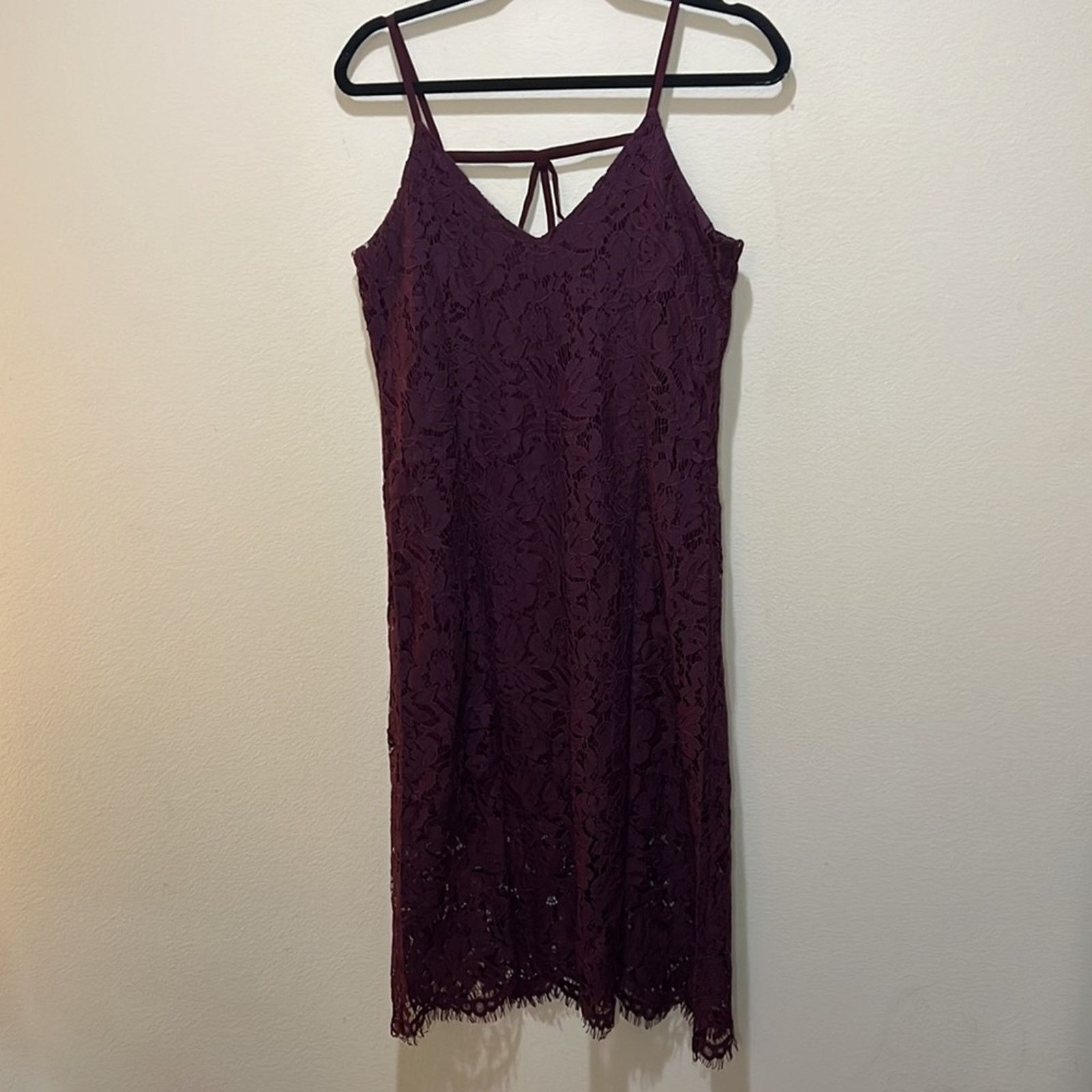 Chaser Brand Chaser Plum Vintage Lace Midi Dress Size M Size M / US 6-8 / IT 42-44 - 2 Thumbnail