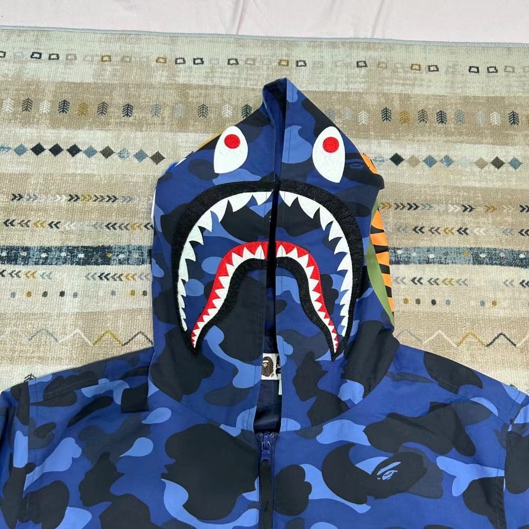 Bape BAPE BLUE CAMO SHARK JACKET Size US L / EU 52-54 / 3 - 2 Thumbnail
