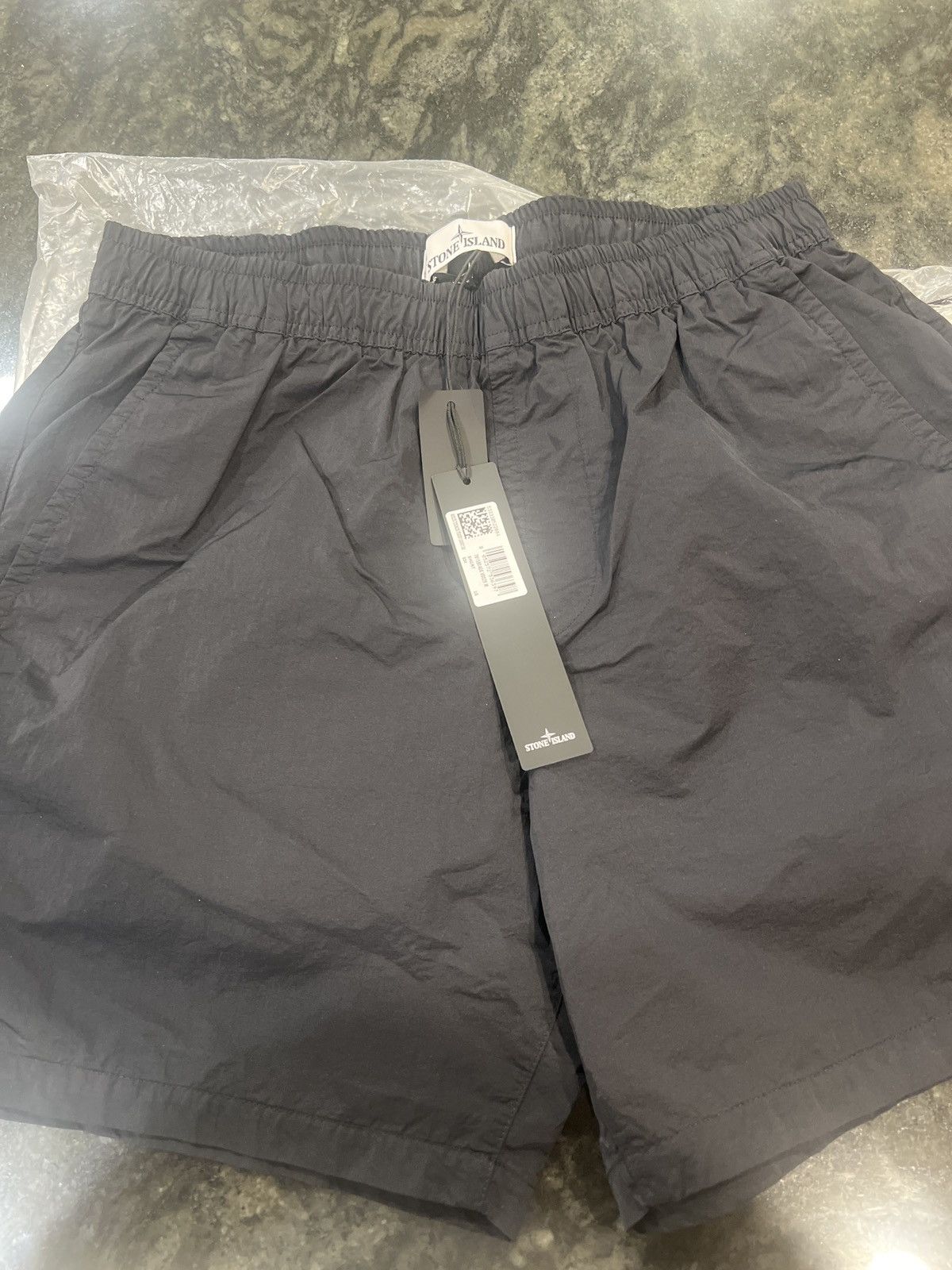 Stone Island Stone Island Logo-Embroidered Swim Shorts - Black Size XL Size US 36 / EU 52 - 7 Thumbnail