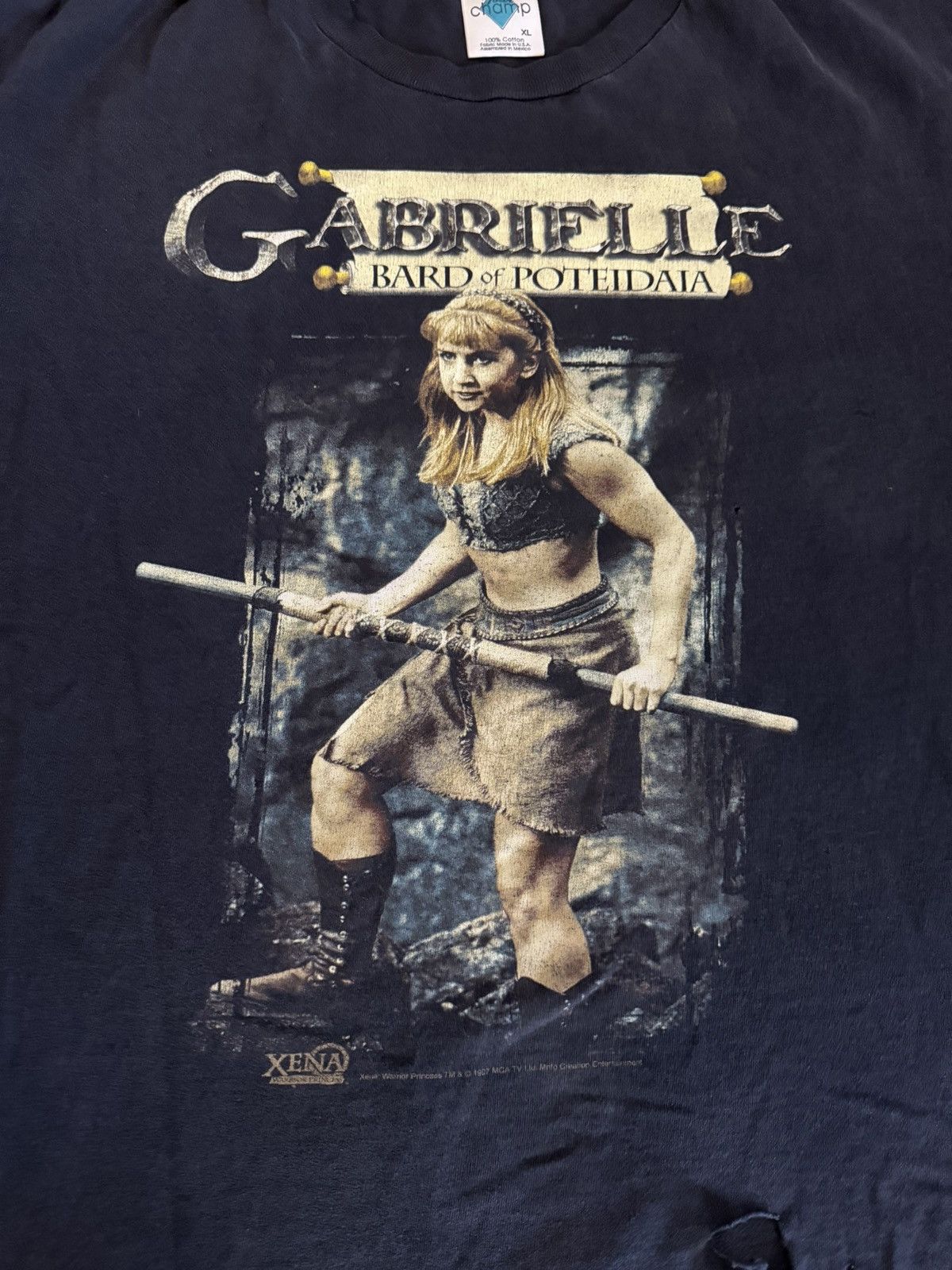 Vintage Vintage 1997 Xena Warrior Princess Gabrielle Bard Shirt Size US XL / EU 56 / 4 - 2 Thumbnail