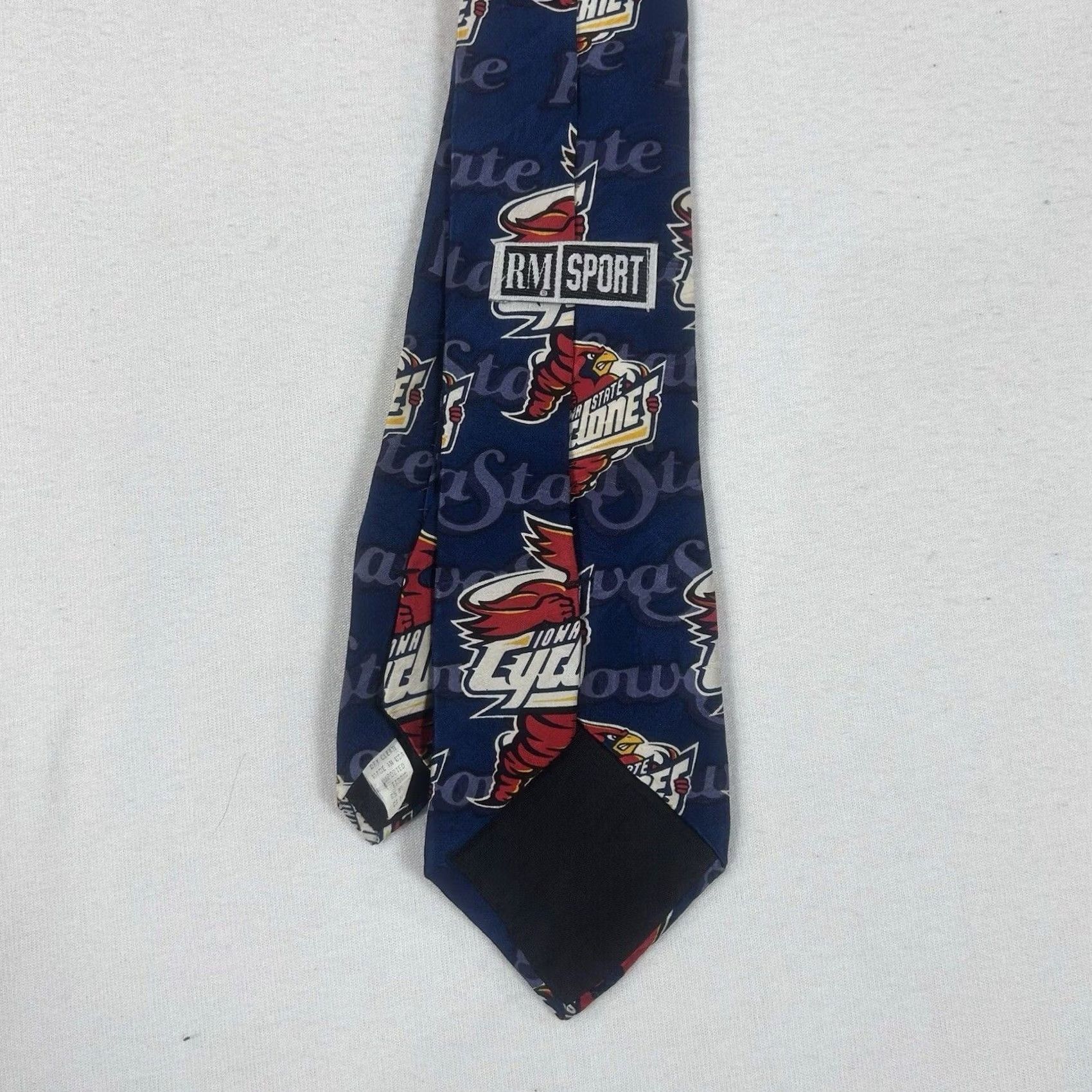 Vintage Iowa State Cyclones Cardinal Cy Men's Tie 100% Silk RM Sport Ralph Marlin USA Size ONE SIZE - 5 Thumbnail