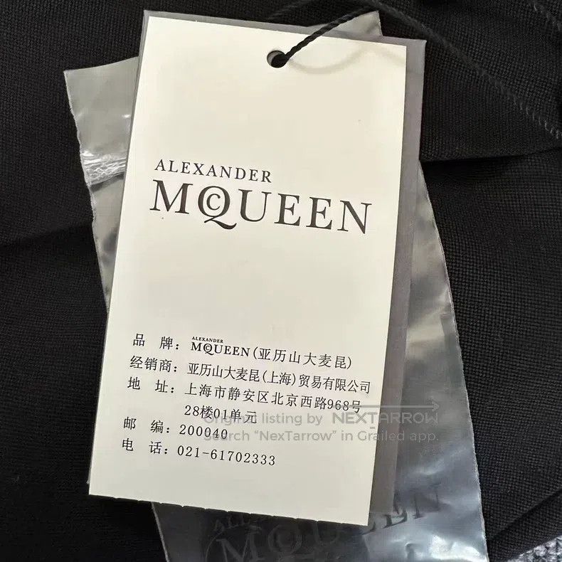 Alexander McQueen Alexander Mcqueen Black wide-leg 9-point trousers Size 25" / US 0 / IT 36 - 3 Thumbnail
