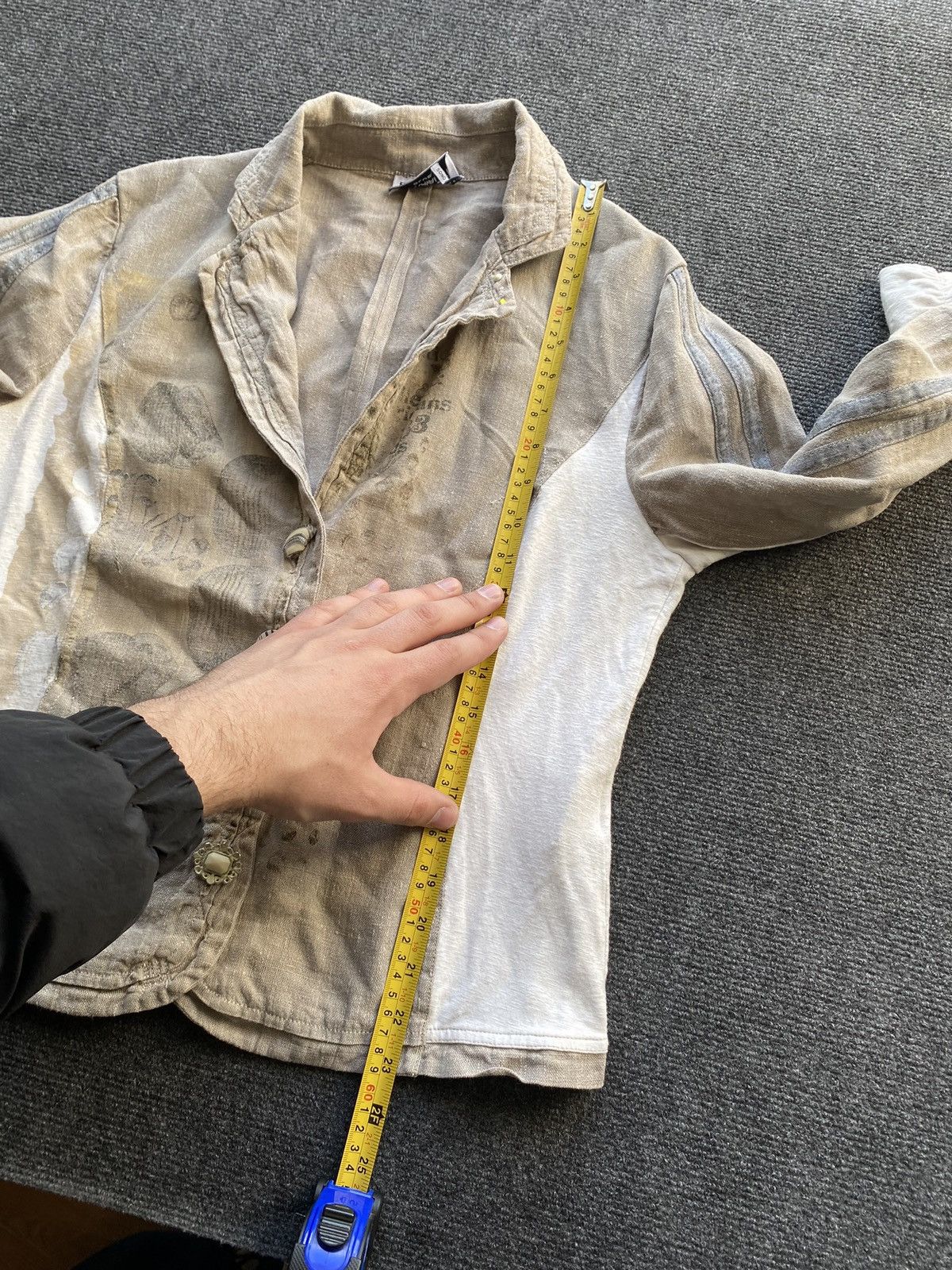 Elisa Cavaletti 🔥Elisa Cavaletii Beige designer blazer m rare linen Size M / US 6-8 / IT 42-44 - 8 Thumbnail