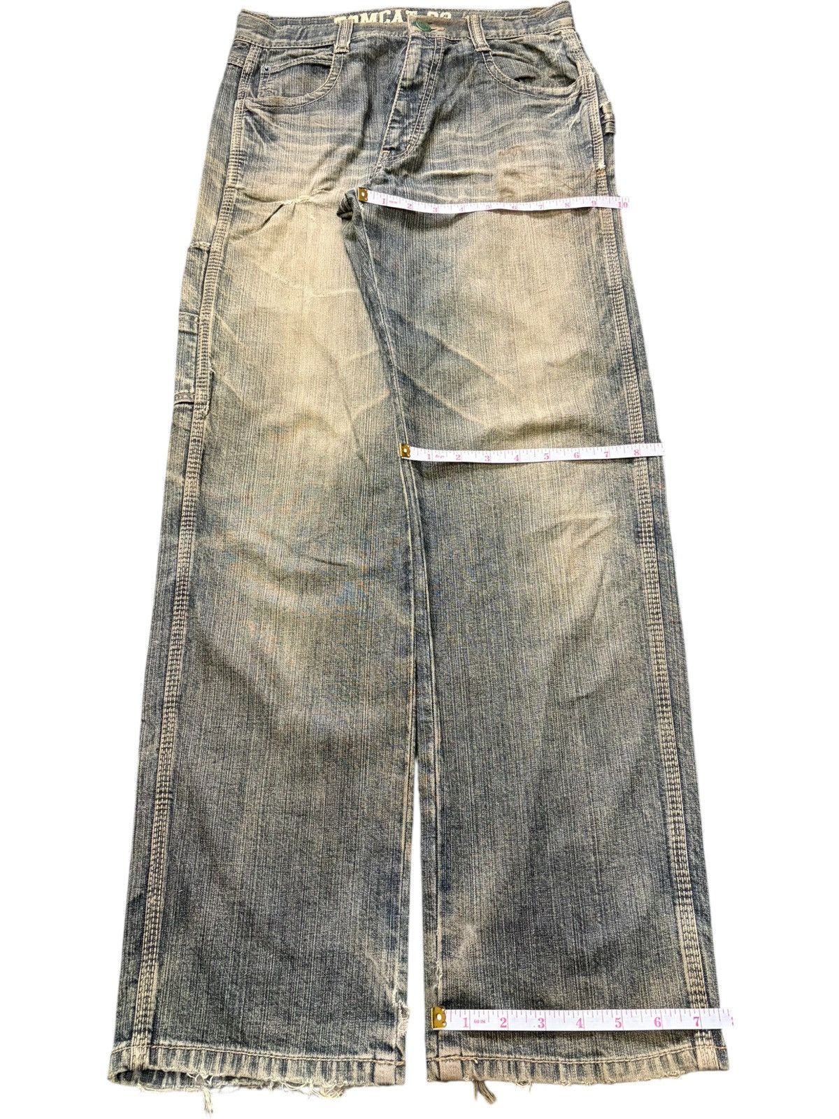Edwin Vintage Japanese Brand Mud Wash Carpenter Distress Jeans Size 28" / US 6 / IT 42 - 9 Thumbnail