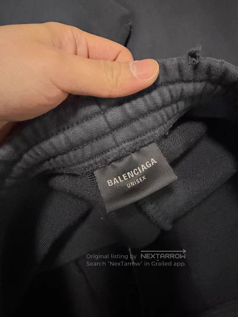 Balenciaga Balenciaga size XS Distressed Lettering Print Sports Pants Size US 27 - 3 Thumbnail